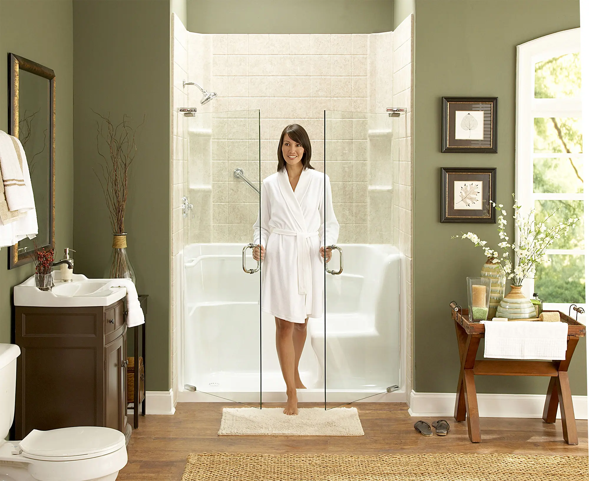 Acrylic 30 x 60-Inch Walk-In Shower – Left-Hand Drain