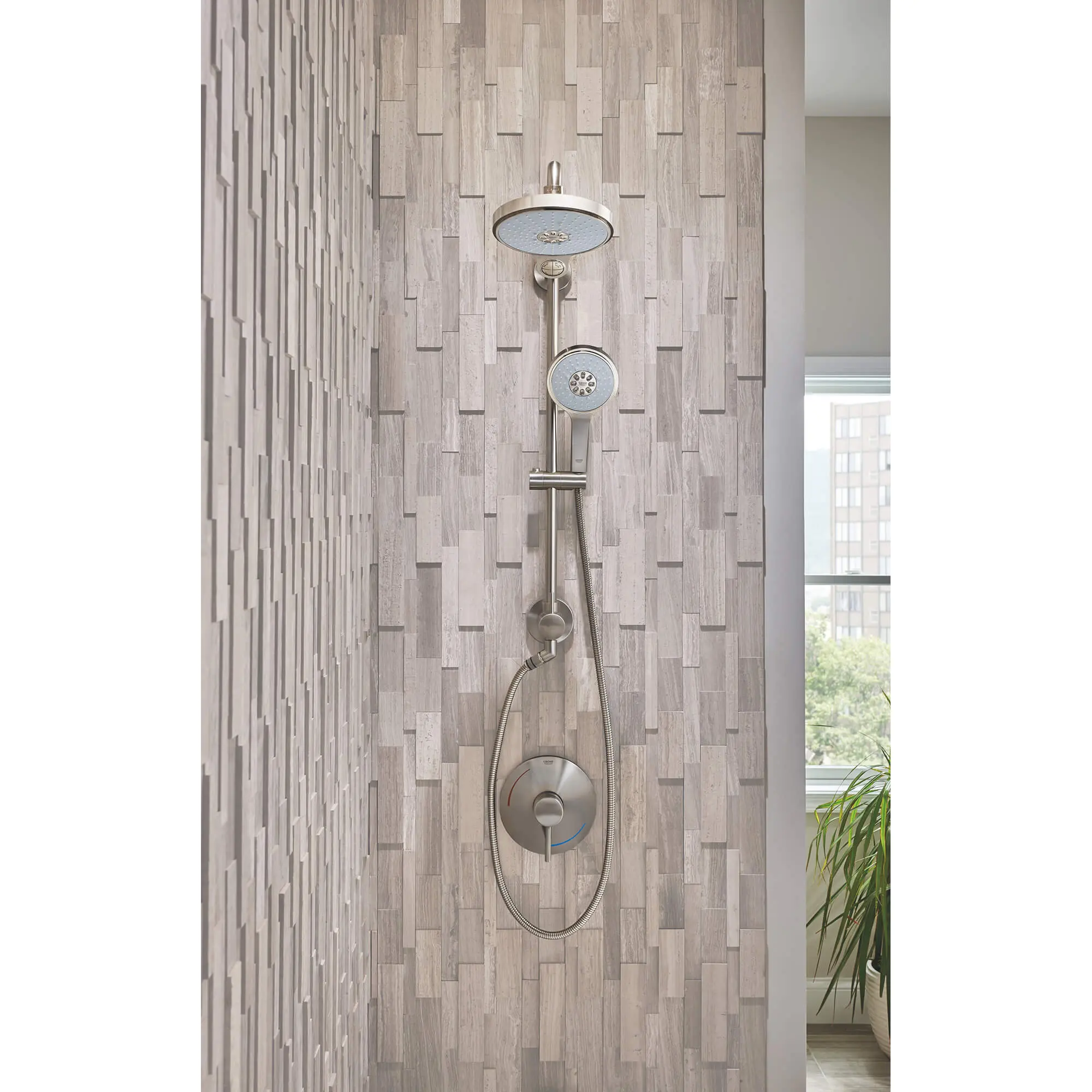 25" Shower System  with Standard Shower Arm