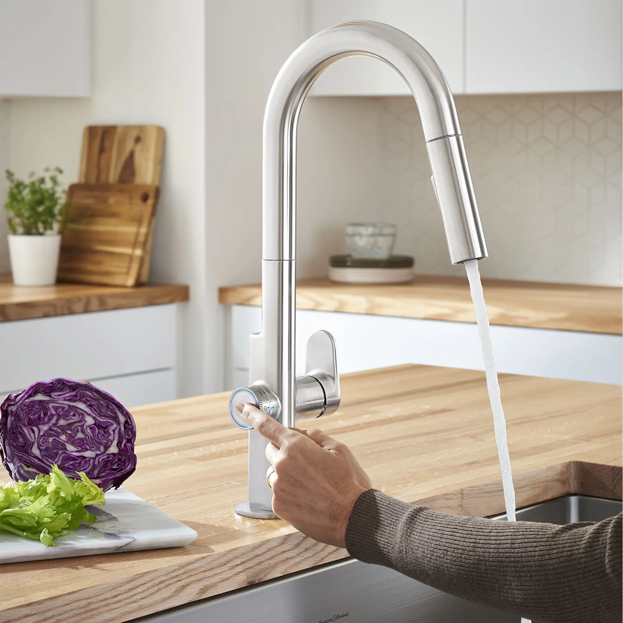 Beale MeasureFill 2-Handle Pull-Down Dual Spray Kitchen Faucet 1.5 gpm/5.7 L/min With MeasureFill Dial