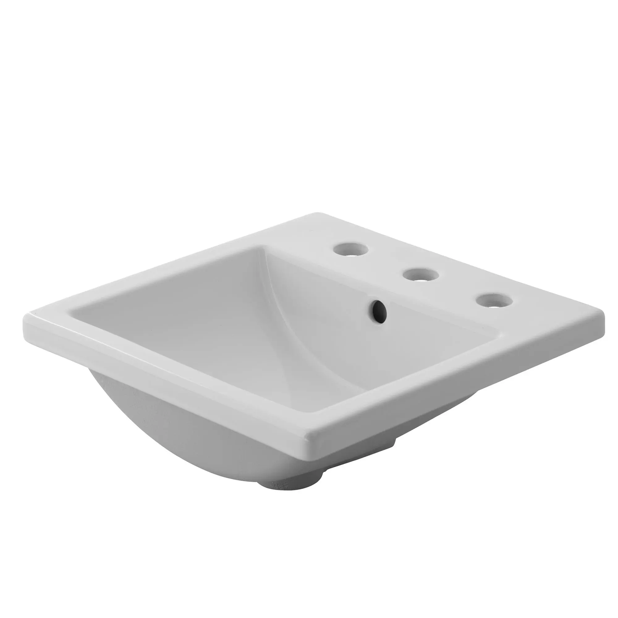 Lavabo Studio® Carre® à encastrer, à grand écartement 8 po