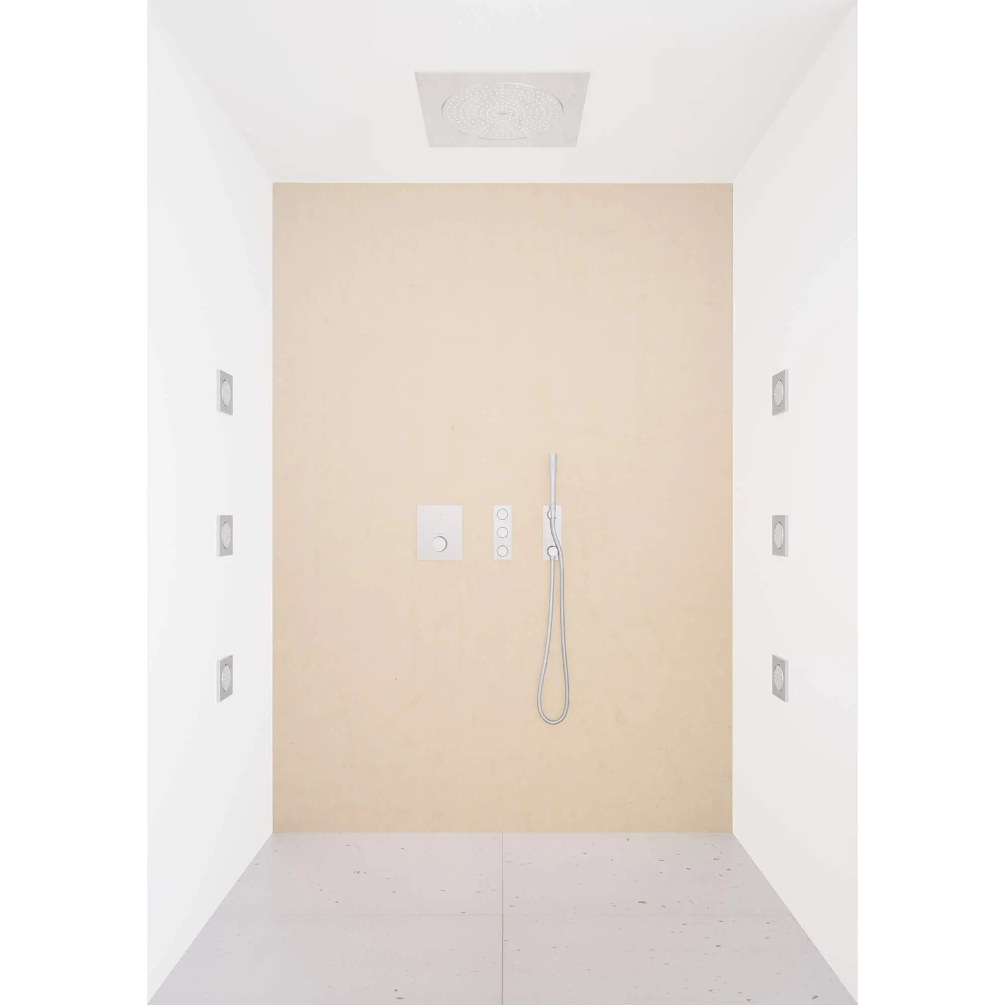 Wall Union With Integrated Hand Shower Holder