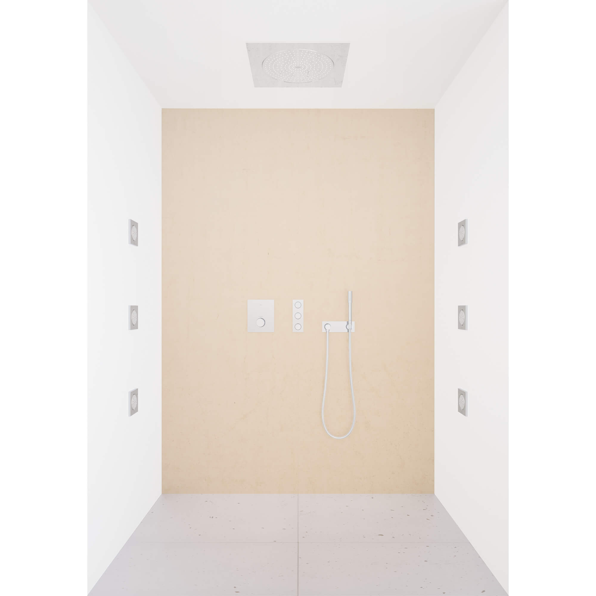 Wall Union With Integrated Hand Shower Holder