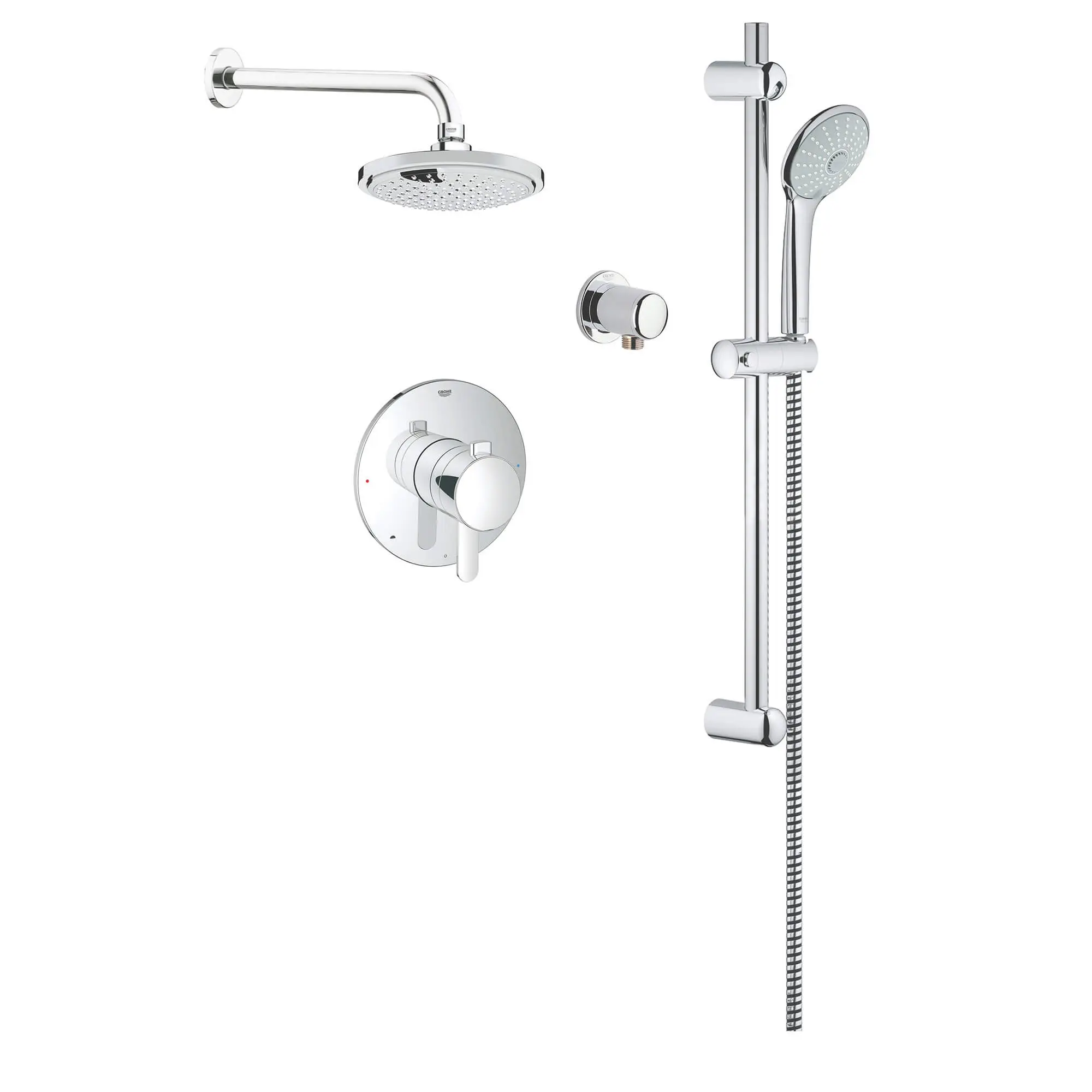 Cosmopolitan Pressure Balance Valve Dual Function Shower Kit, 20 L/min (5.3 gpm)