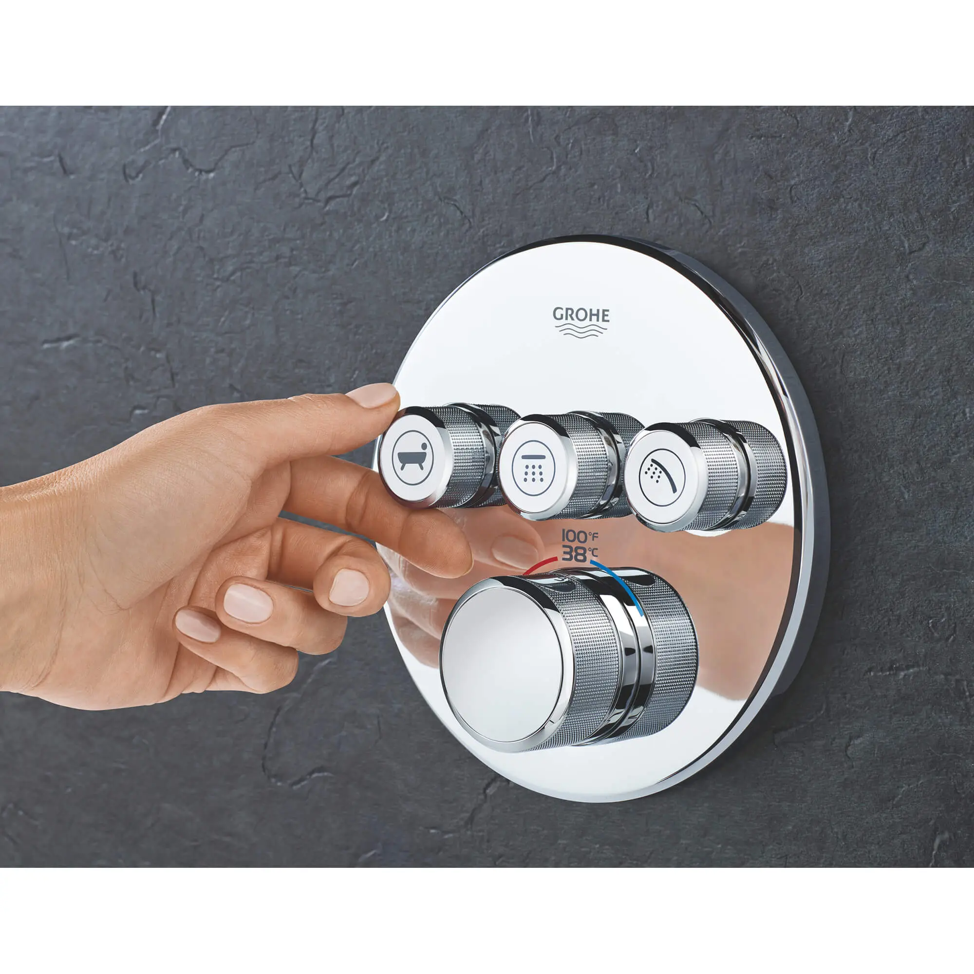 Triple Function Thermostatic Valve Trim