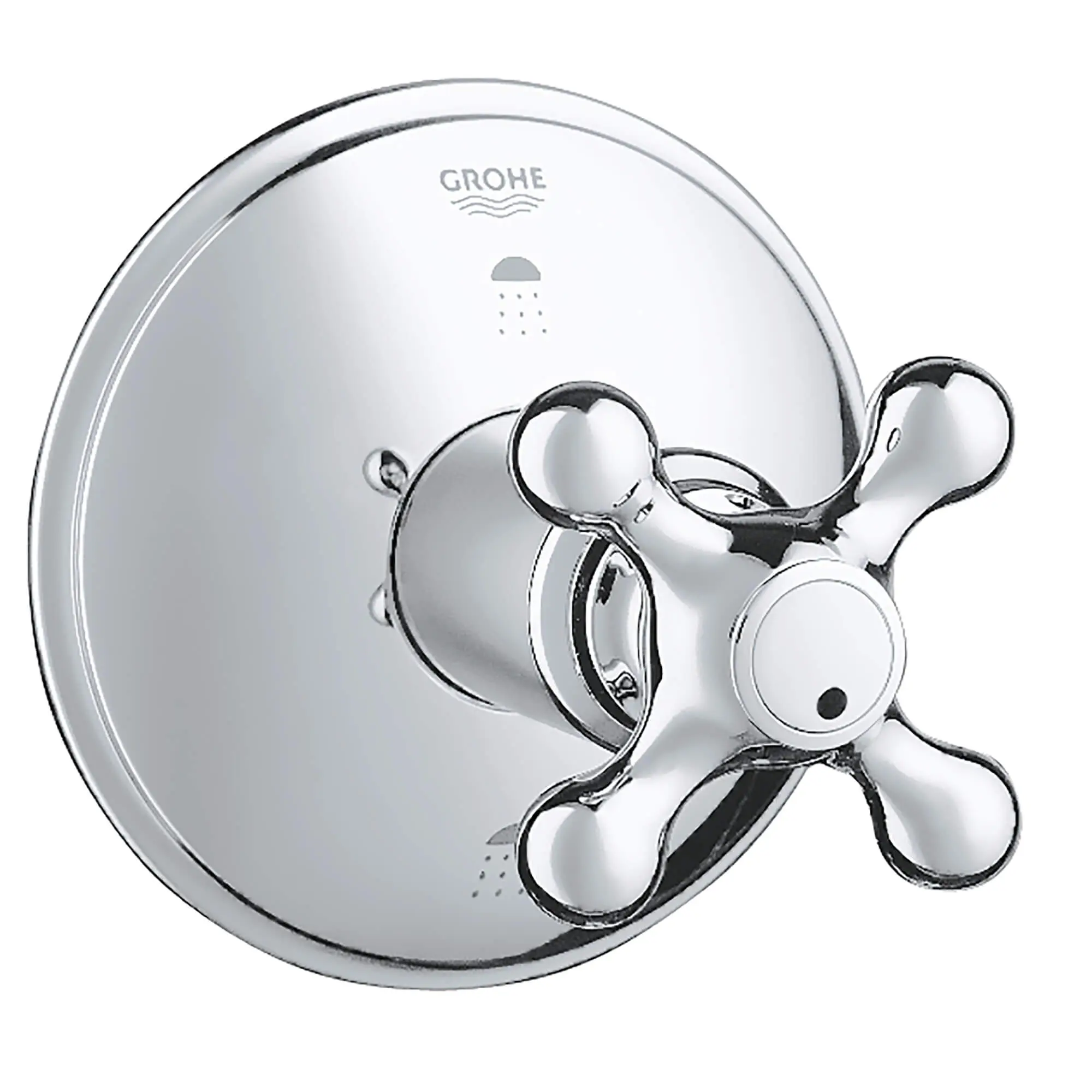 2-Way Diverter Trim with Cross Handle