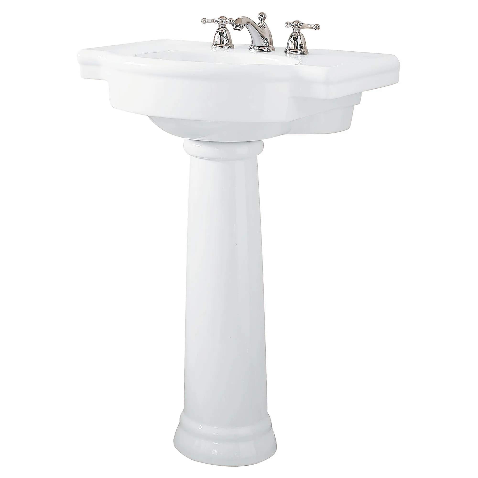 Retrospect® 8-Inch Widespread Pedestal Sink Top and Leg Combination