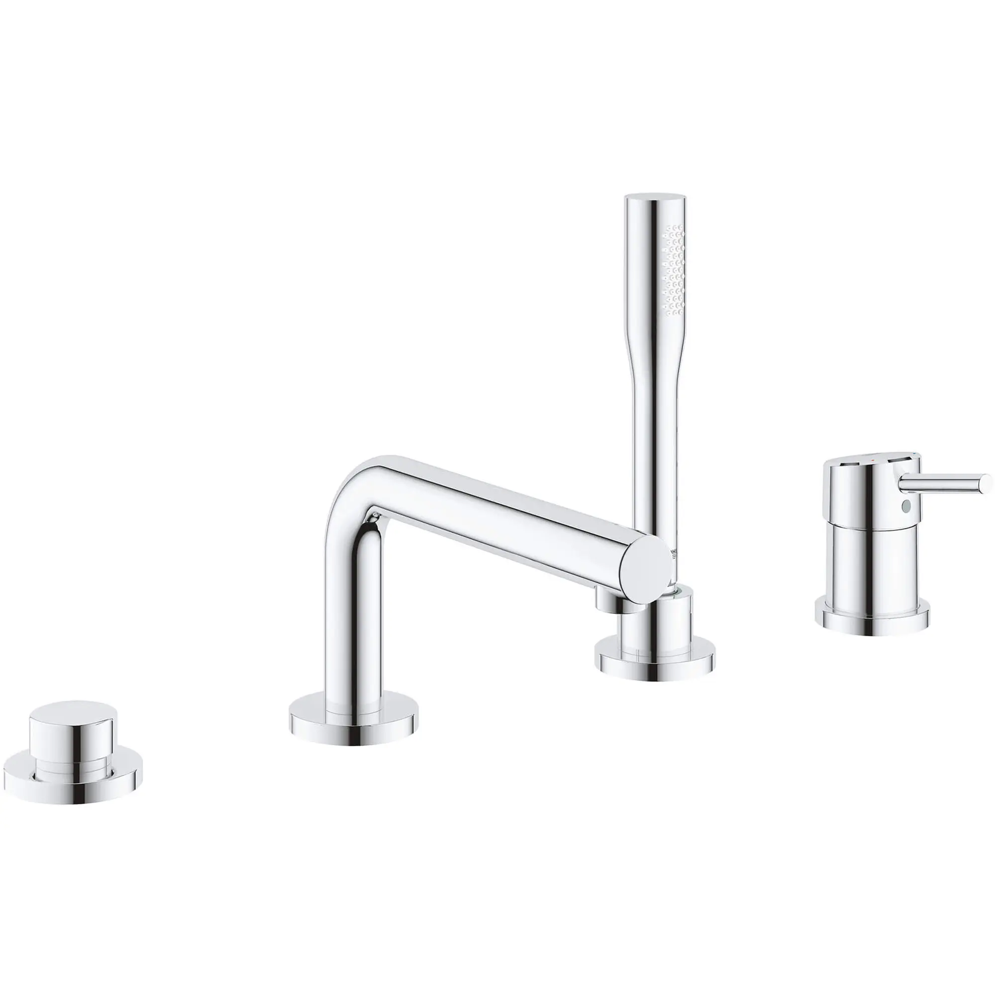 4-Hole Single-Handle Deck Mount Roman Tub Faucet with 1.75 GPM (6.6 L/min) Hand Shower