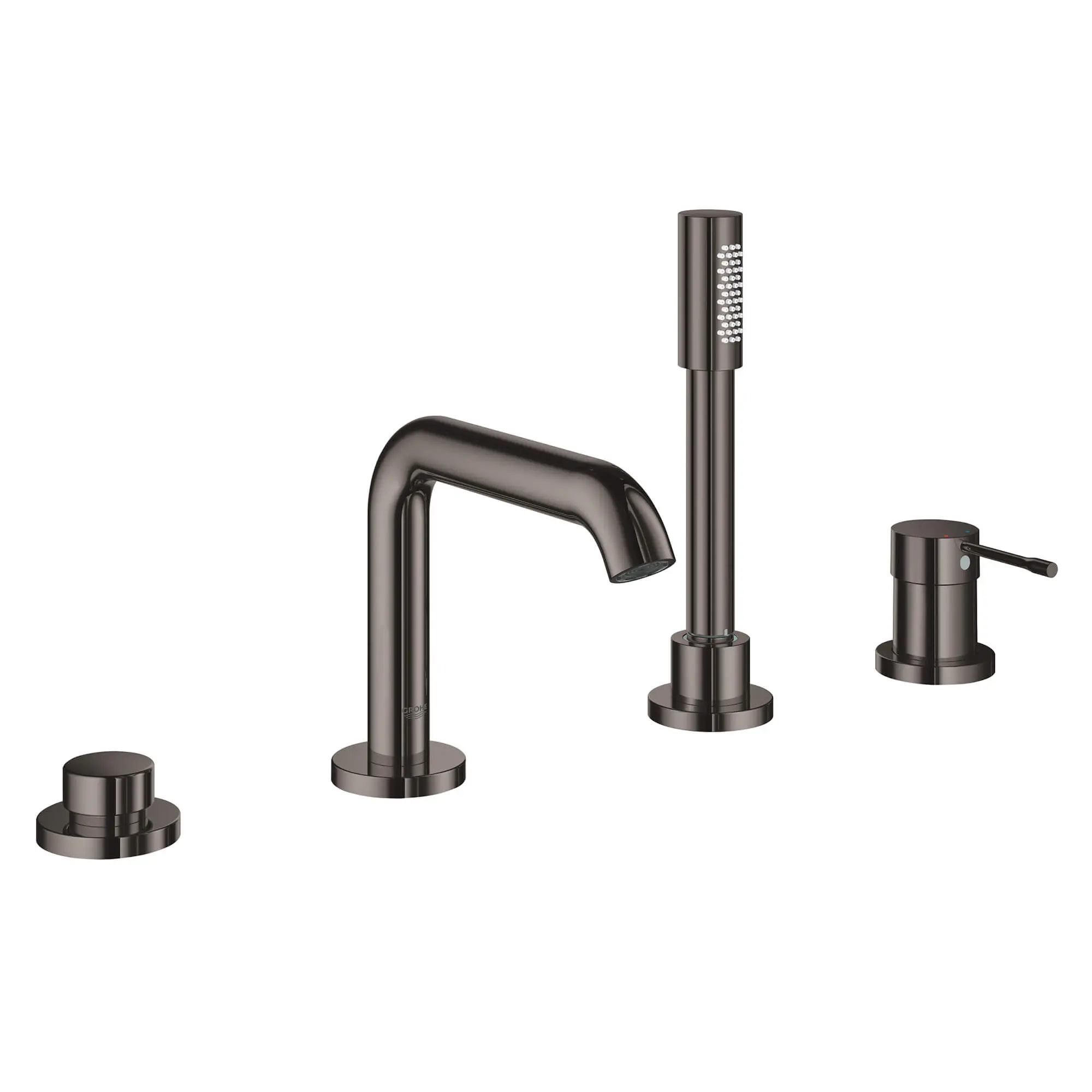 4-Hole Single-Handle Deck Mount Roman Tub Faucet with 1.75 GPM (6.6 L/min) Hand Shower