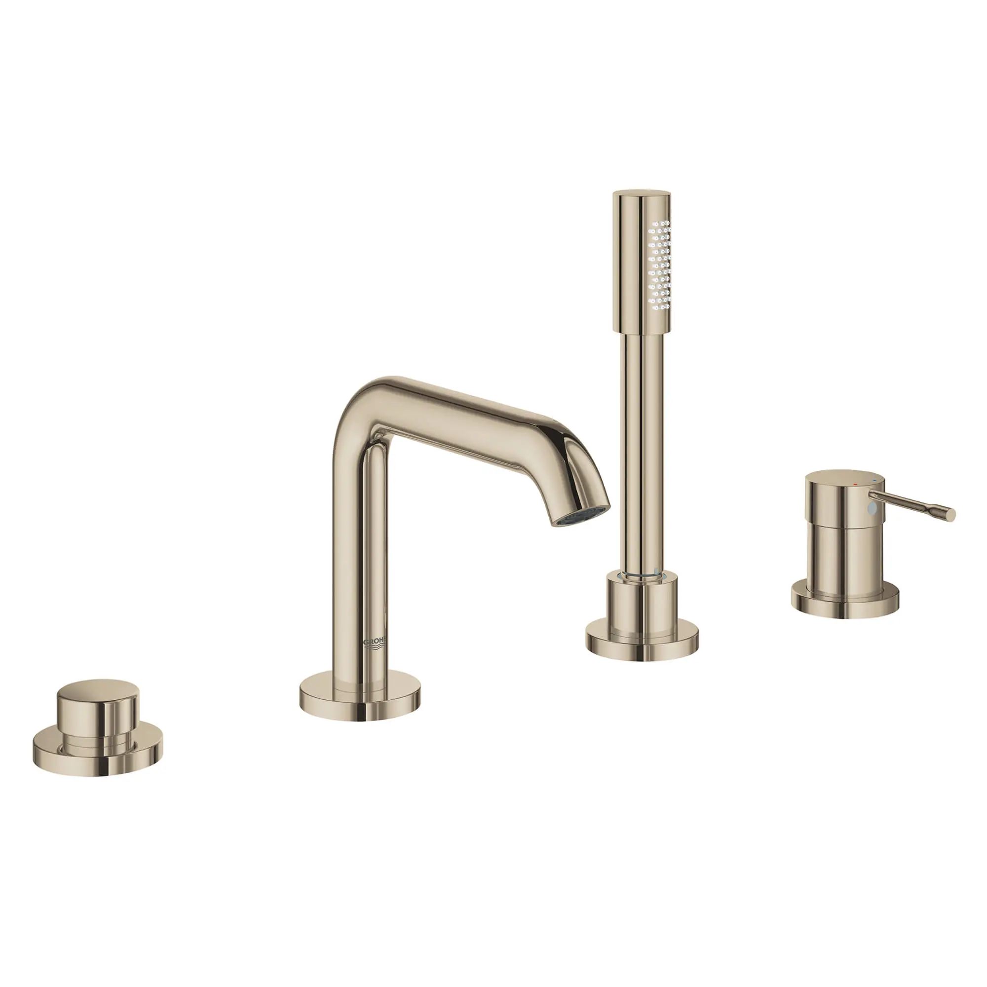 4-Hole Single-Handle Deck Mount Roman Tub Faucet with 6.6 L/min (1.75 gpm) Hand Shower