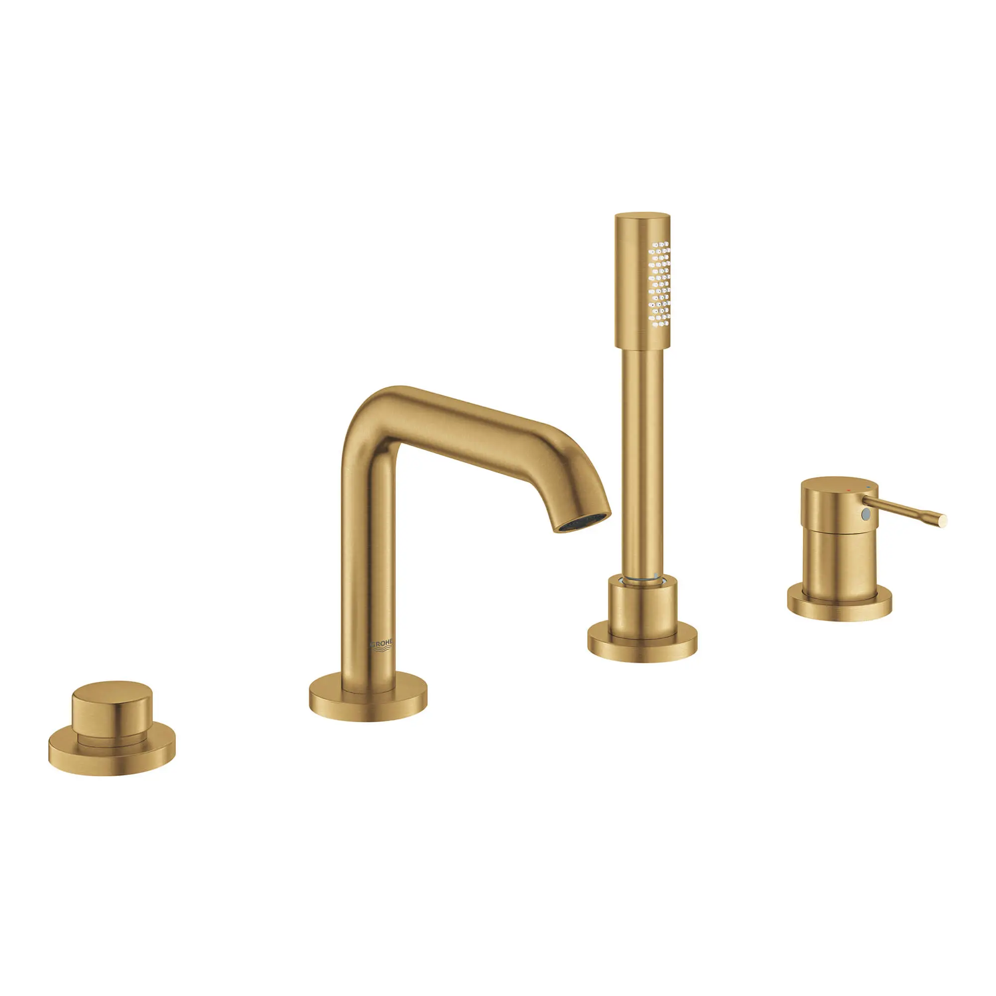 4-Hole Single-Handle Deck Mount Roman Tub Faucet with 6.6 L/min (1.75 gpm) Hand Shower
