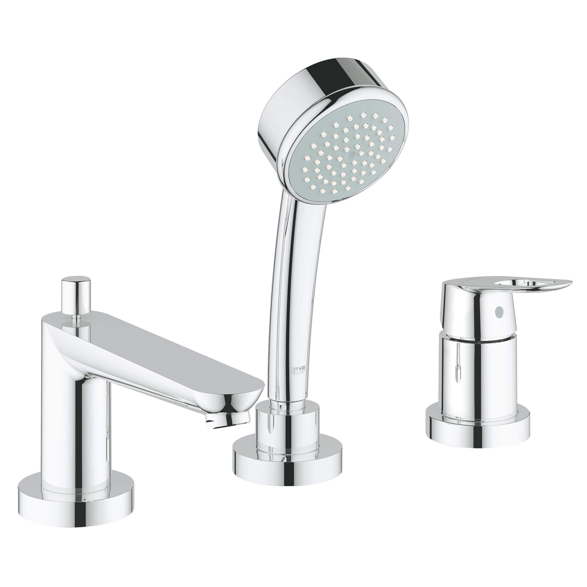 3-Hole Single-Handle Deck Mount Roman Tub Faucet with 7.6 L/min (2.0 gpm) Hand Shower