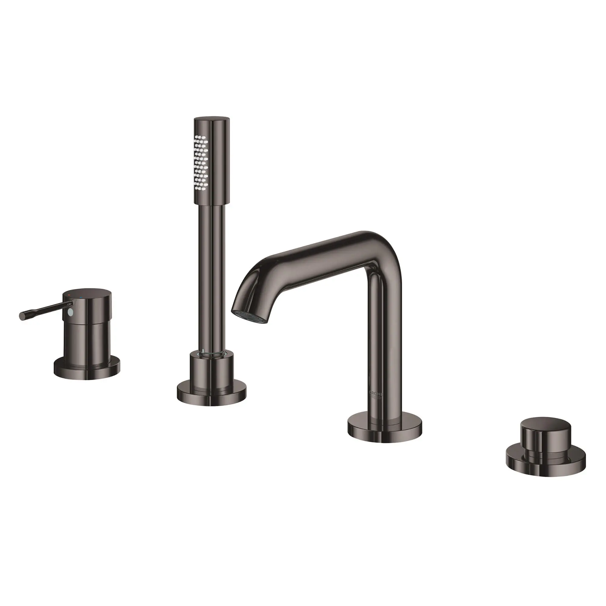 4-Hole Single-Handle Deck Mount Roman Tub Faucet with 6.6 L/min (1.75 gpm) Hand Shower