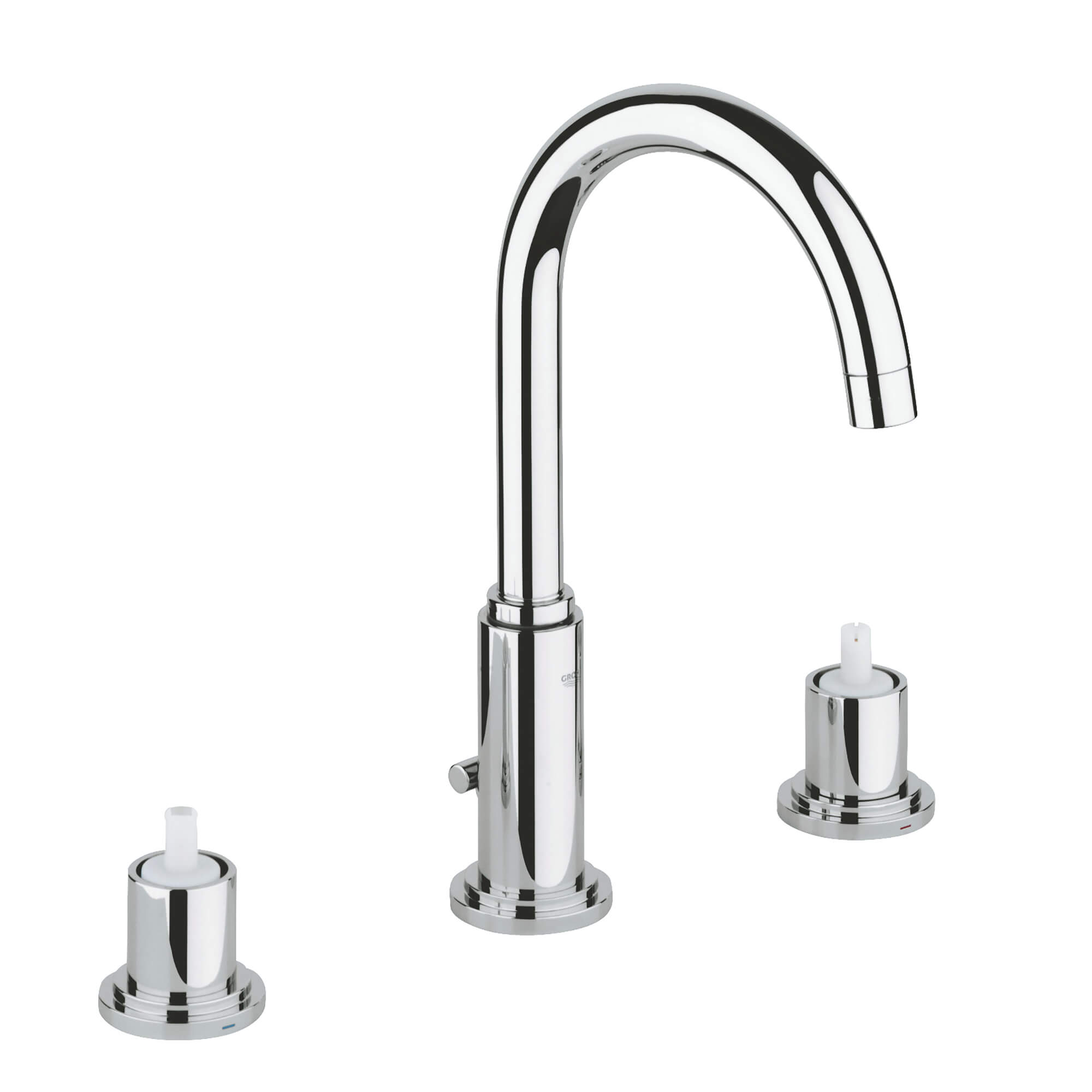 8 in. Widespread 2-Handle High Spout Bathroom Faucet - 1.5 GPM