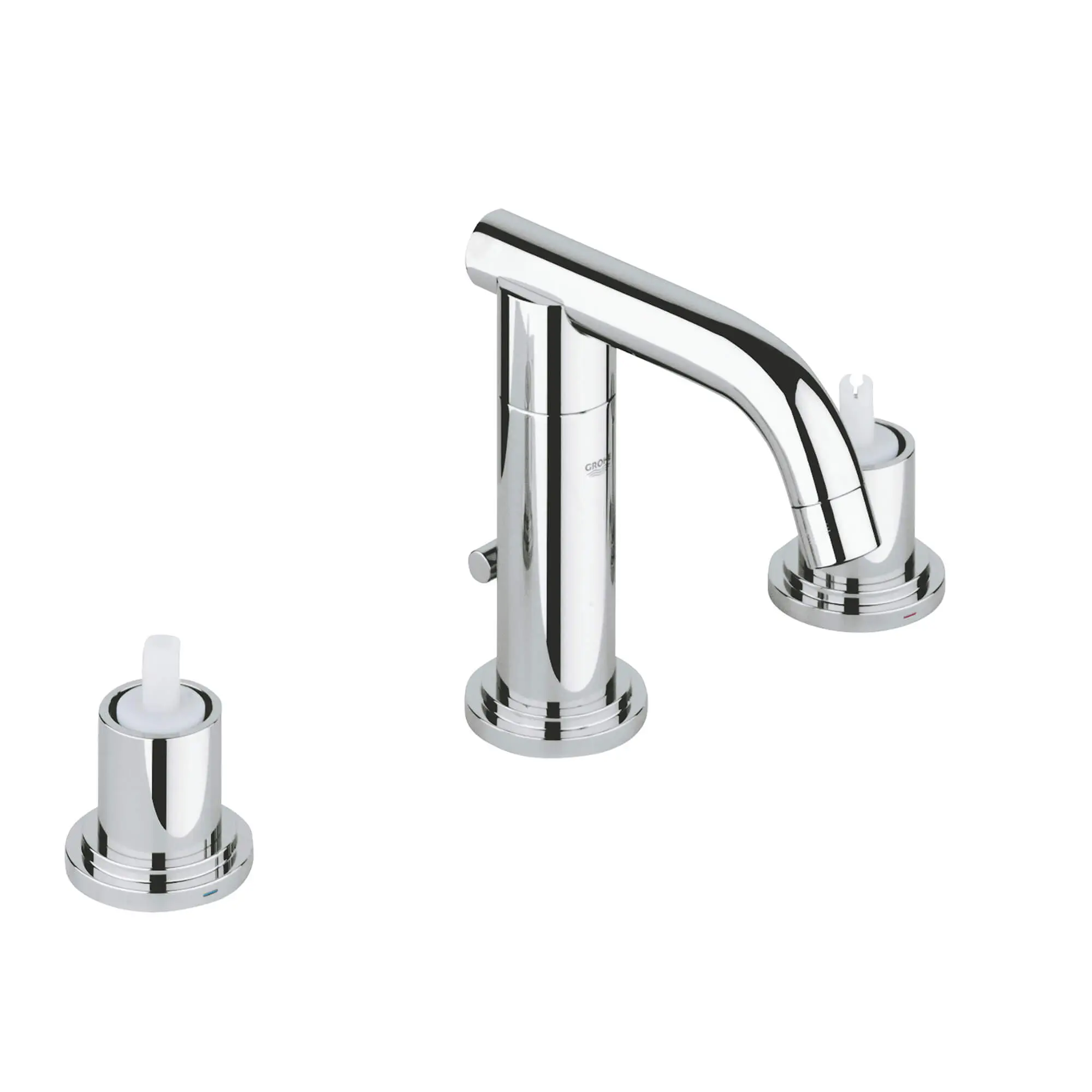 8" Widespread 2-Handle 3-Hole Low Spout Bathroom Faucet - 5.7 L/min (1.5 gpm)