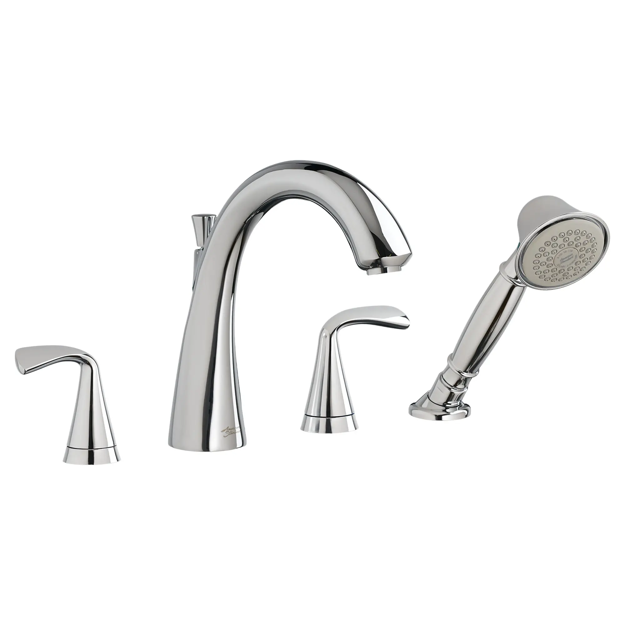 Fluent® Bathtub Faucet With  Lever Handles and Personal Shower for Flash® Rough-In Valve