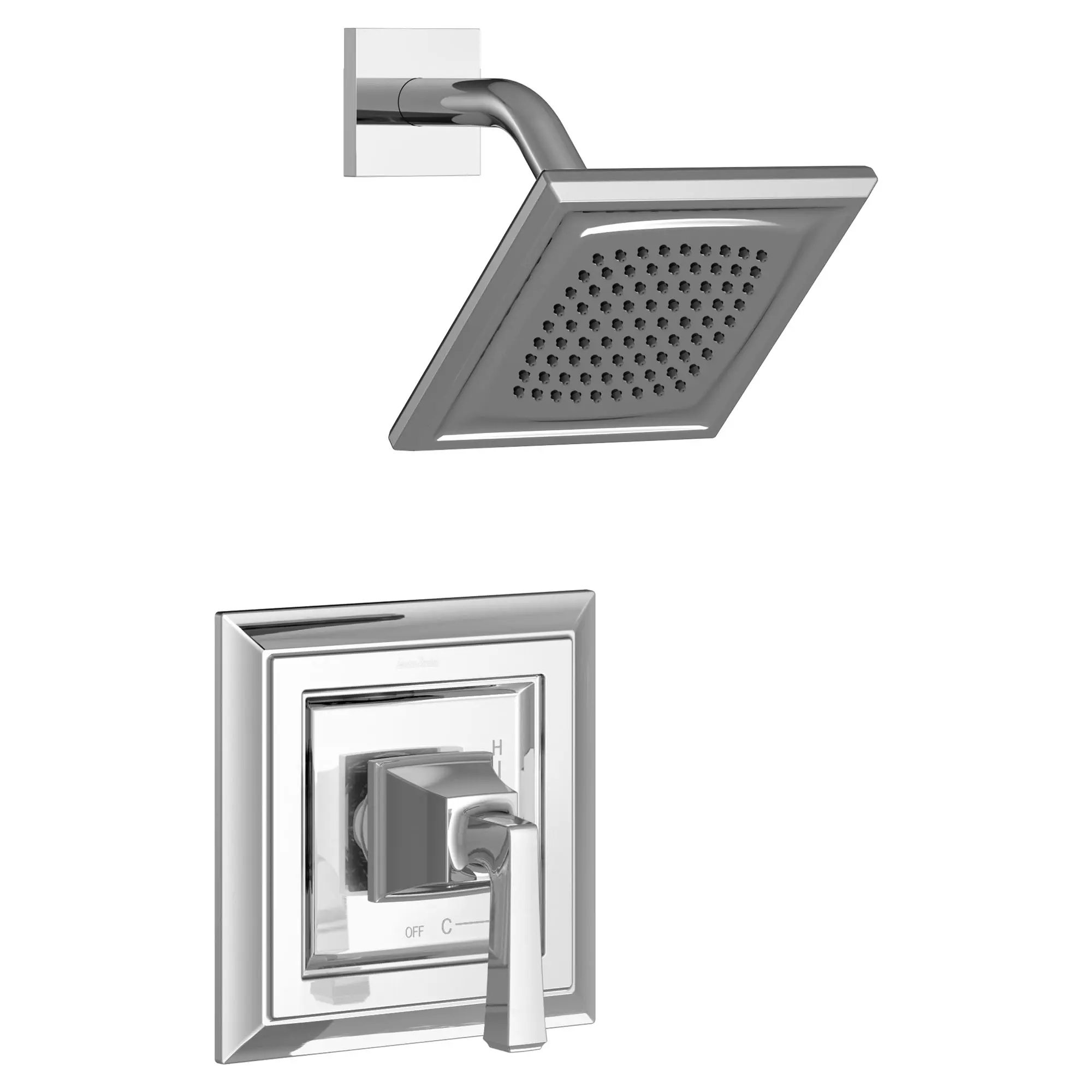Town Square® S - Ensemble de robinetterie pour douche 2,5 gpm/9,5 L/min incluant une pomme de douche à fonction unique, une cartouche à pression équilibrée en double céramique et une poignée à levier