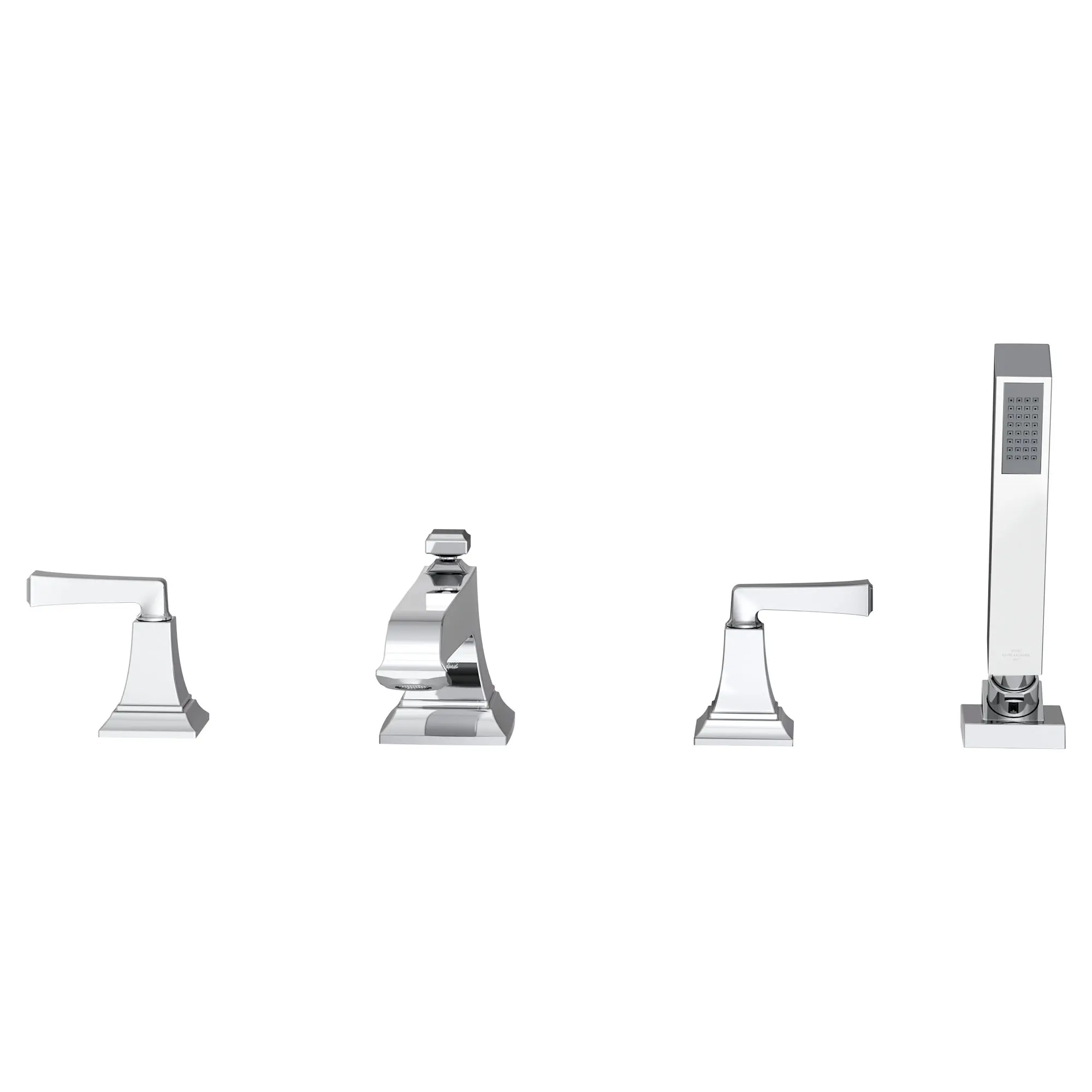 Town Square® S Bathub Faucet With Lever Handles and Personal Shower for Flash® Rough-in Valve