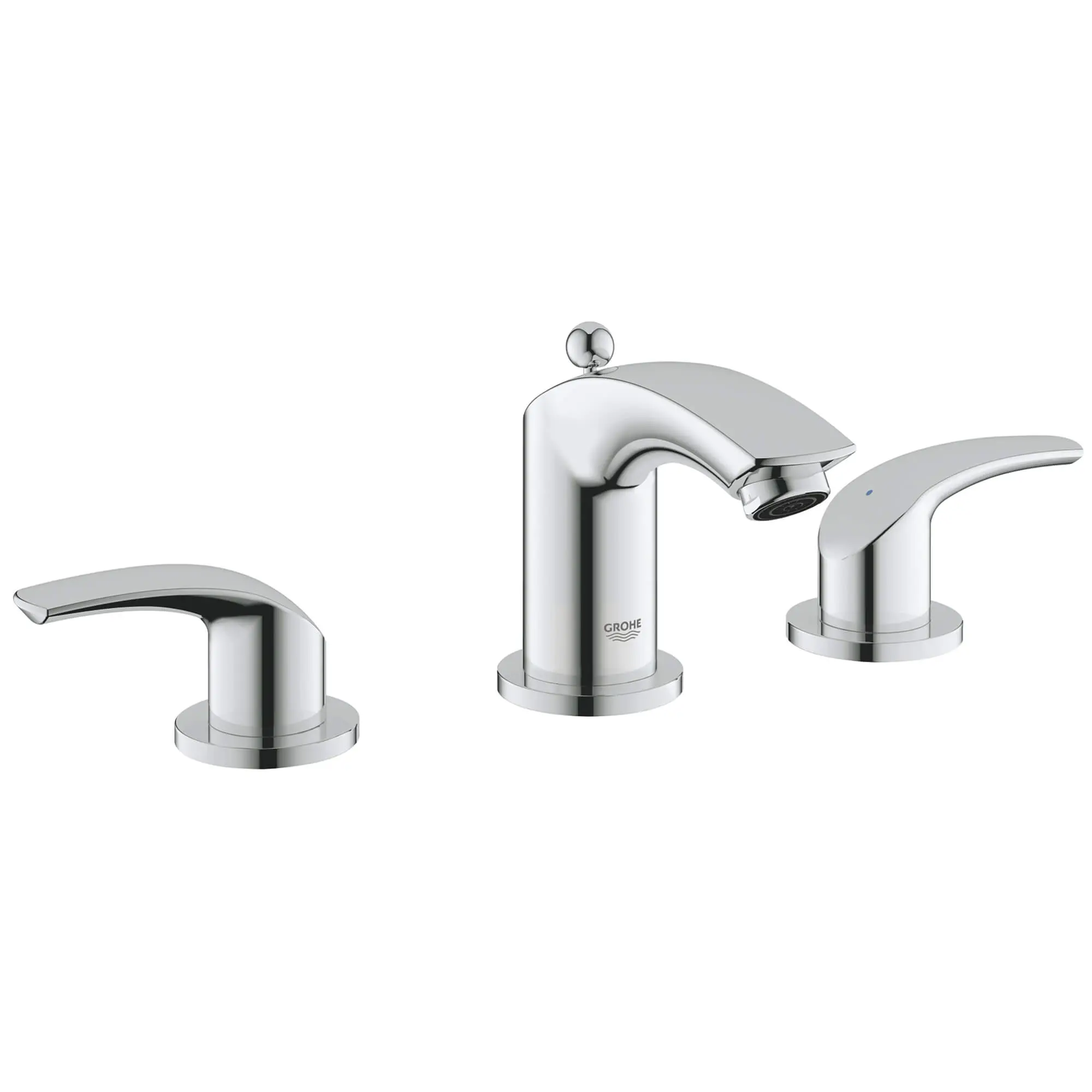 8" Widespread 2-Handle Low Arc Bathroom Faucet