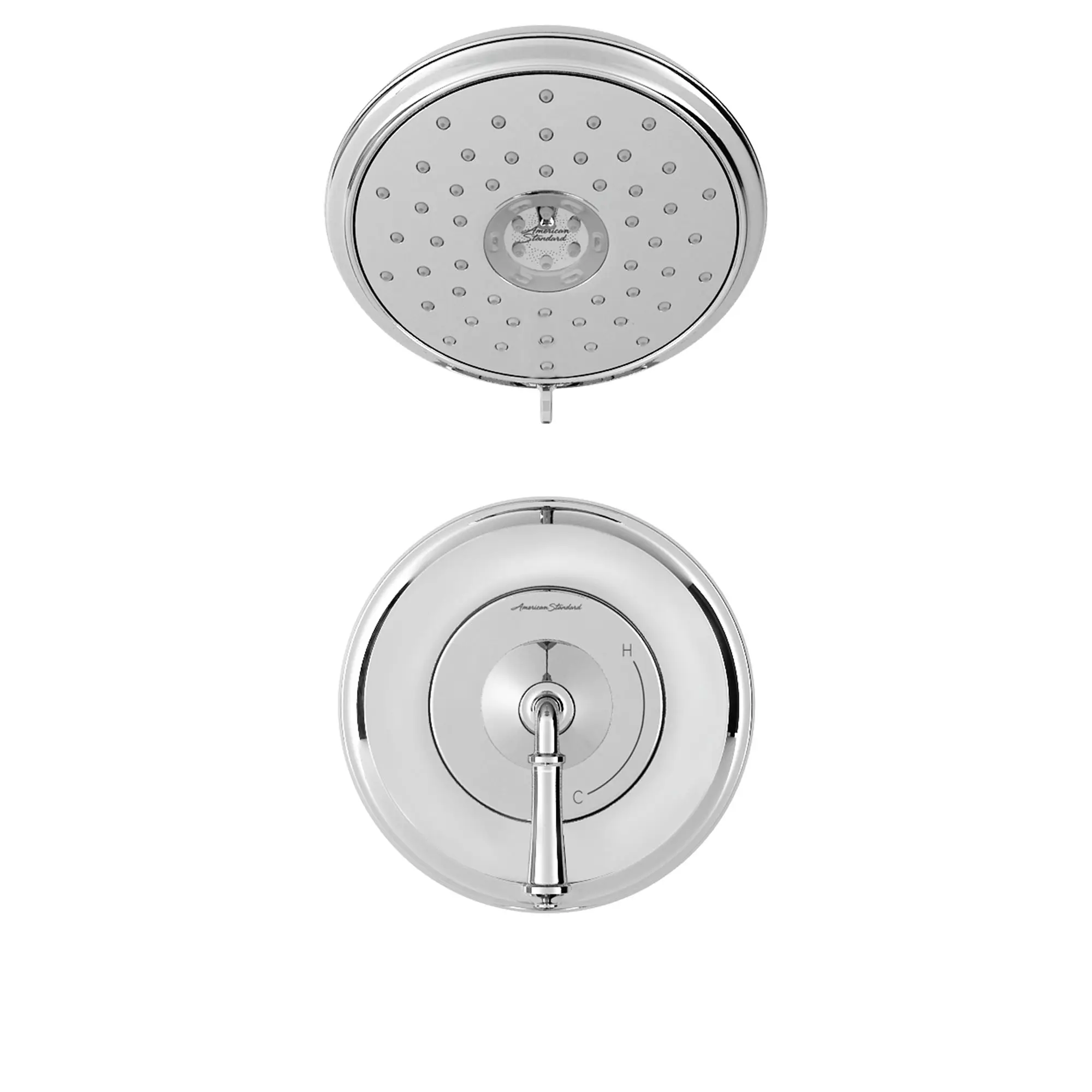 Delancey® - Ensemble de robinetterie pour douche 1,8 gpm/6,8 L/min incluant une pomme de douche 4 fonctions à économie d'eau et une poignée à levier