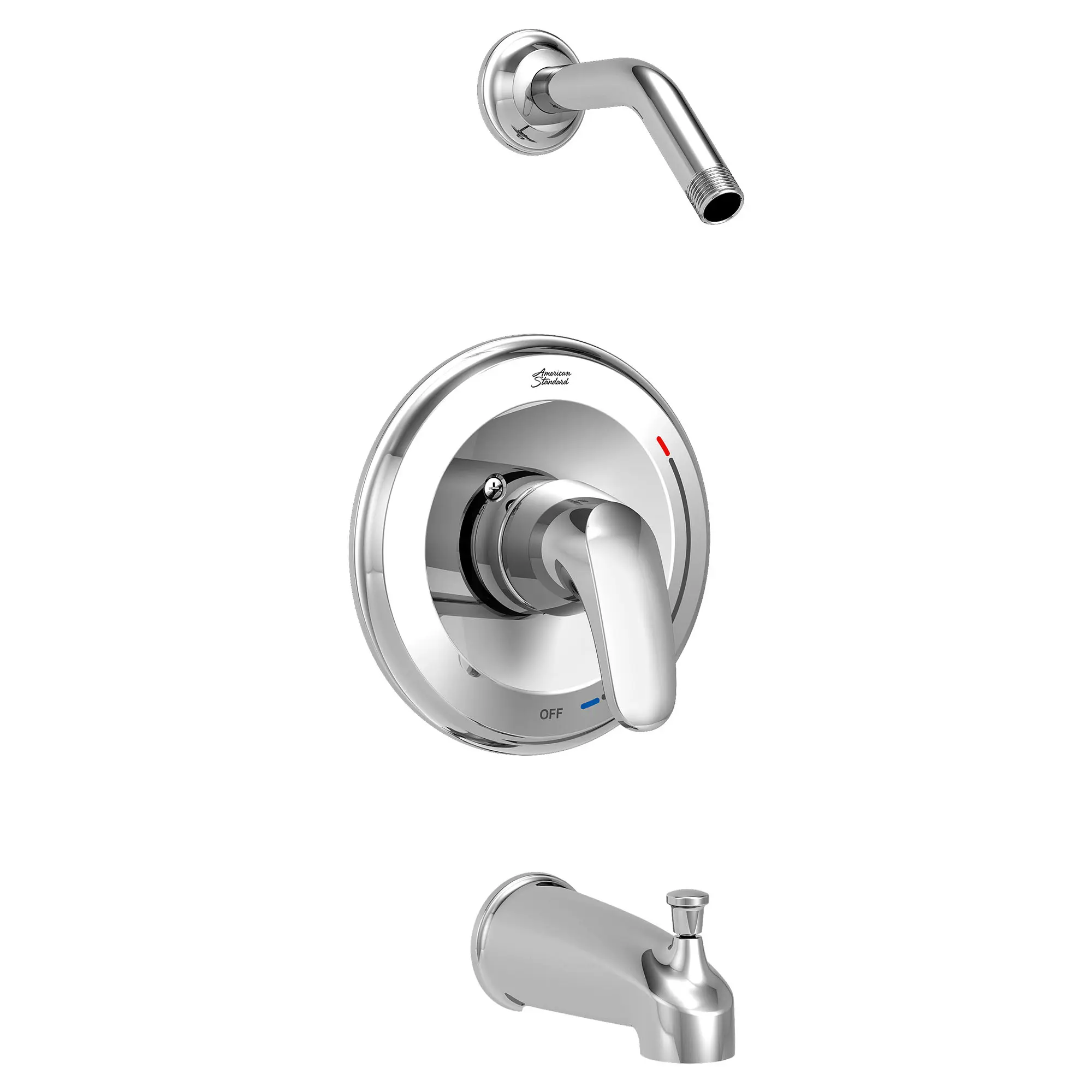 Colony® PRO - Ensemble de robinetterie pour baignoire/douche incluant une cartouche à pression équilibrée en double céramique etune poignée à levier, sans pomme de douche.