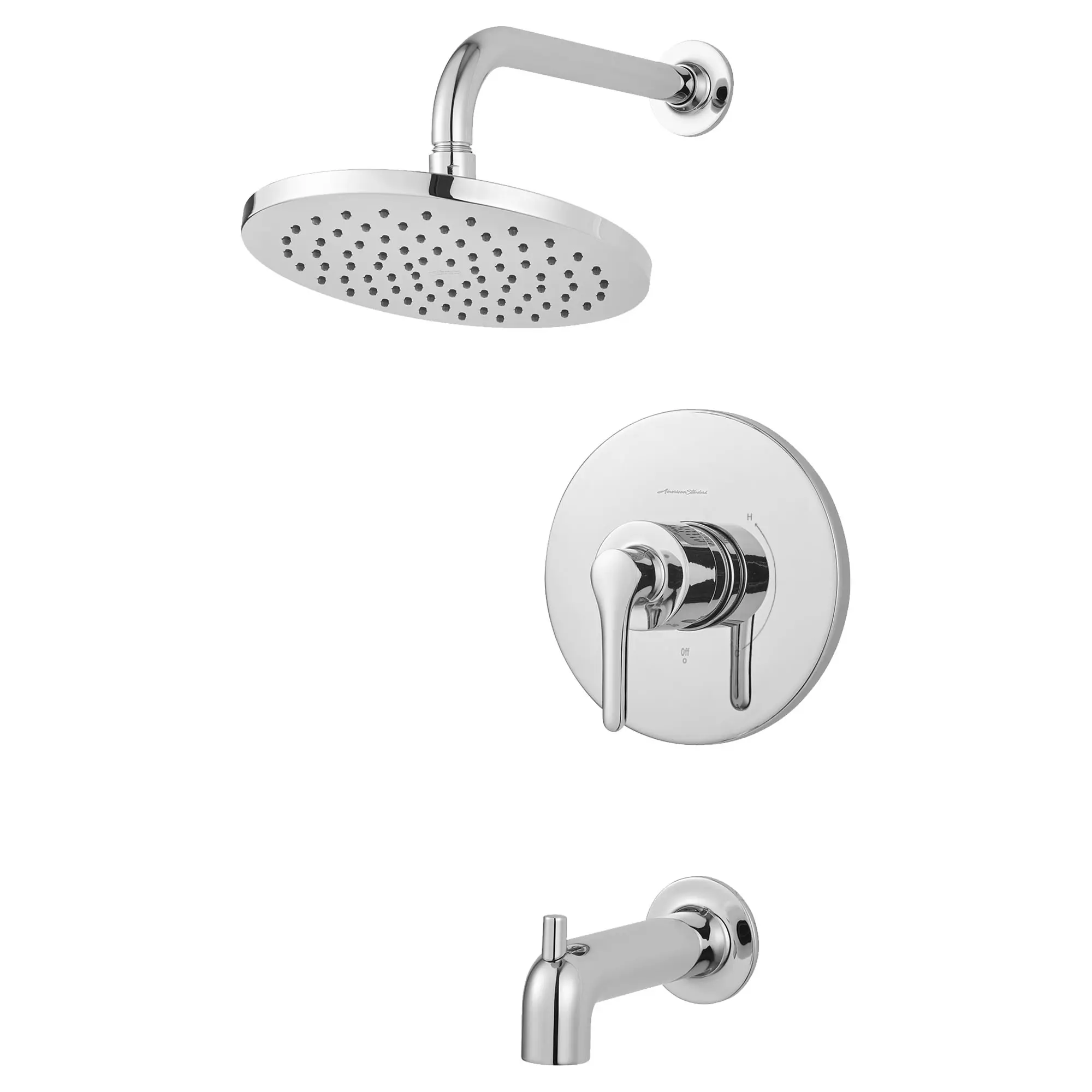 Studio® S 2.5 gpm/9.5 L/min Tub and Shower Trim Kit With Rain Showerhead, Double Ceramic Pressure Balance Cartridge With Lever Handle