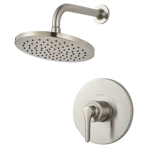 Studio® S - Ensemble de robinetterie pour douche 1,8 gpm/6,8 L/min incluant une pomme de douche pluie, une cartouche à pression équilibrée en double céramique et une poignée à levier