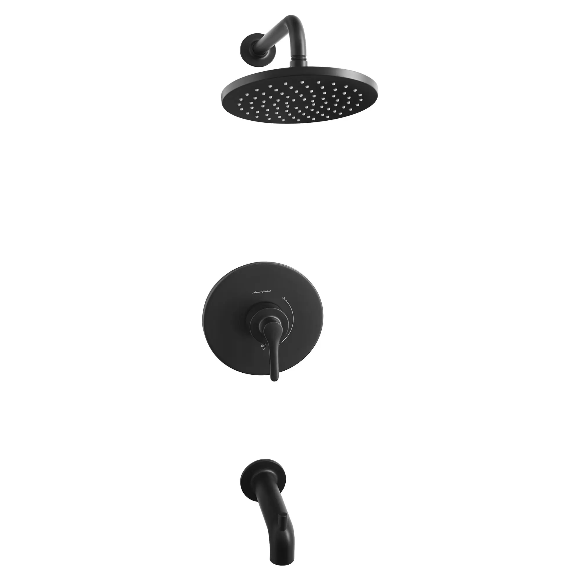 Studio® S 1.8 gpm/6.8 L/min Tub and Shower Trim Kit With Rain Showerhead, Double Ceramic Pressure Balance Cartridge With Lever Handle