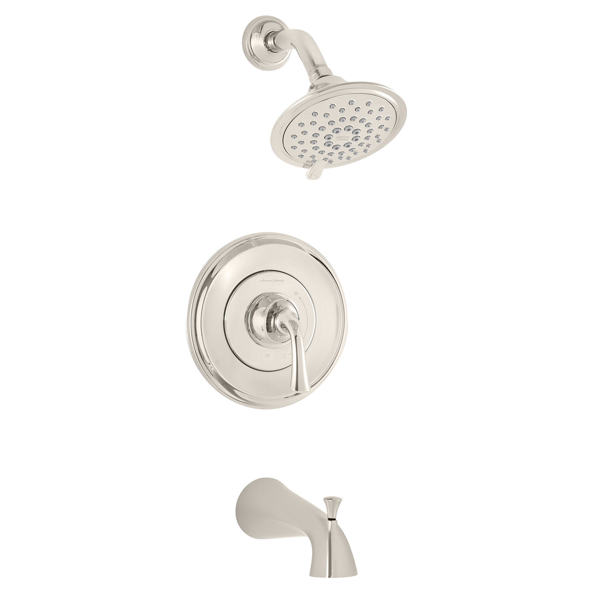 Patience® 1.8 gpm/6.6 L/min Tub and Shower Trim Kit With Water-Saving 3-Function Showerhead, Double Ceramic Pressure Balance Cartridge With Lever Handle