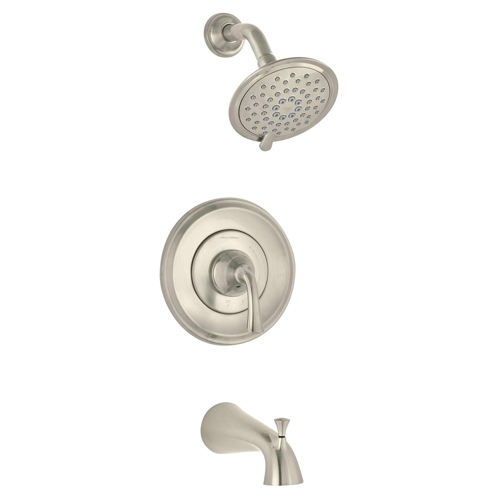 Patience® 1.8 gpm/6.6 L/min Tub and Shower Trim Kit With Water-Saving 3-Function Showerhead, Double Ceramic Pressure Balance Cartridge With Lever Handle