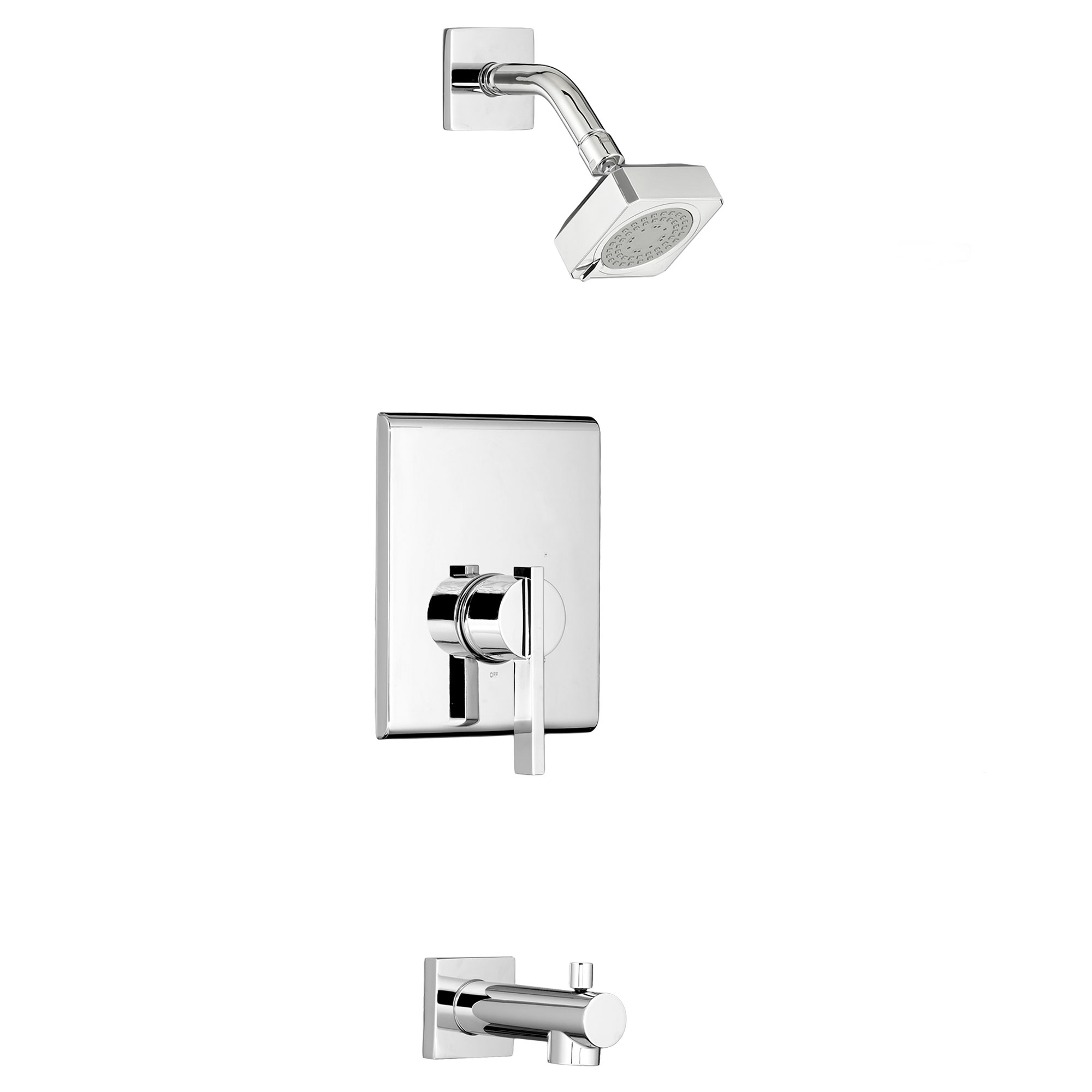 Times Square™ 1.75 gpm/6.6 L/min Tub and Shower Trim Kit With Water-Saving Showerhead, Double Ceramic Pressure Balance Cartridge With Lever Handle