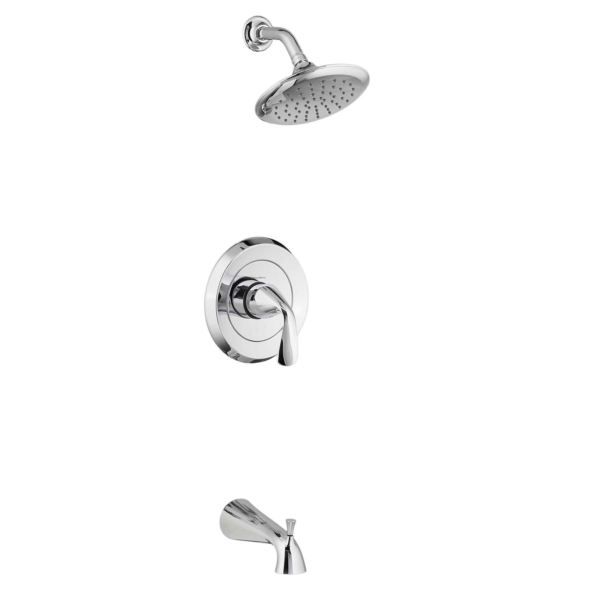 Fluent™ 2.5 gpm/9.5 L/min Tub and Shower Trim Kit With Showerhead, Double Ceramic Pressure Balance Cartridge With Lever Handle
