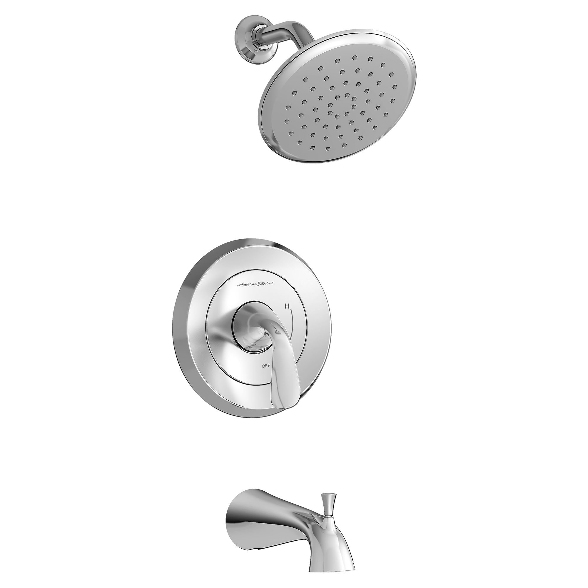 Fluent™ 1.8 gpm/6.8 L/min Tub and Shower Trim Kit With Water-Saving Showerhead, Double Ceramic Pressure Balance Cartridge With Lever Handle