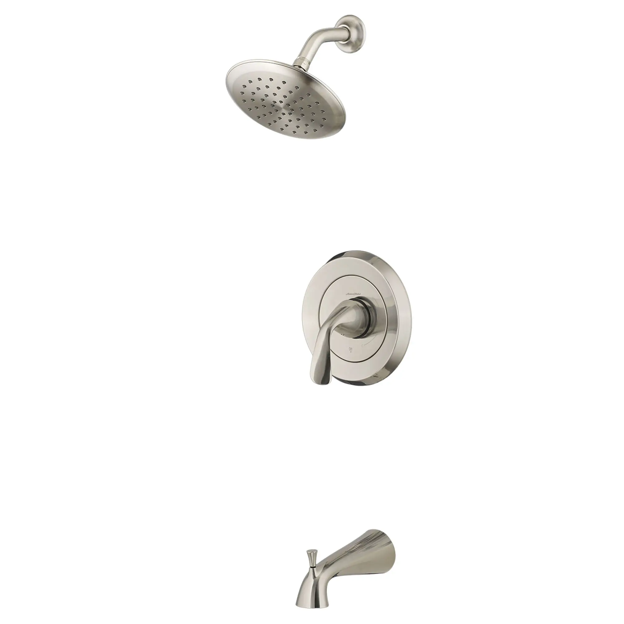 Fluent® 1.8 gpm/6.8 L/min Tub and Shower Trim Kit With Water-Saving Showerhead, Double Ceramic Pressure Balance Cartridge With Lever Handle