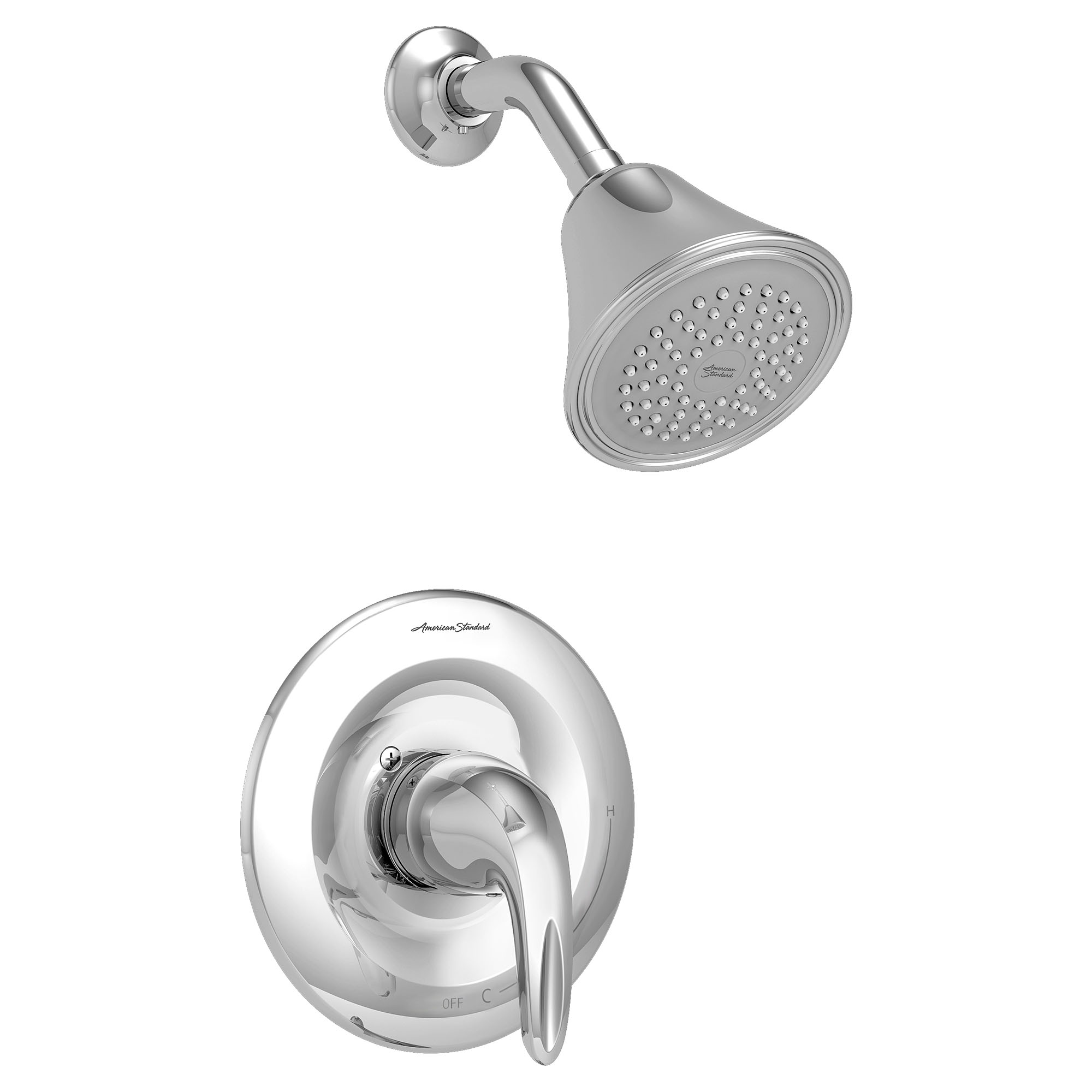 Reliant 3™ 2.5 gpm/9.5 L/min Shower Trim Kit With Showerhead, Double Ceramic Pressure Balance Cartridge With Lever Handle