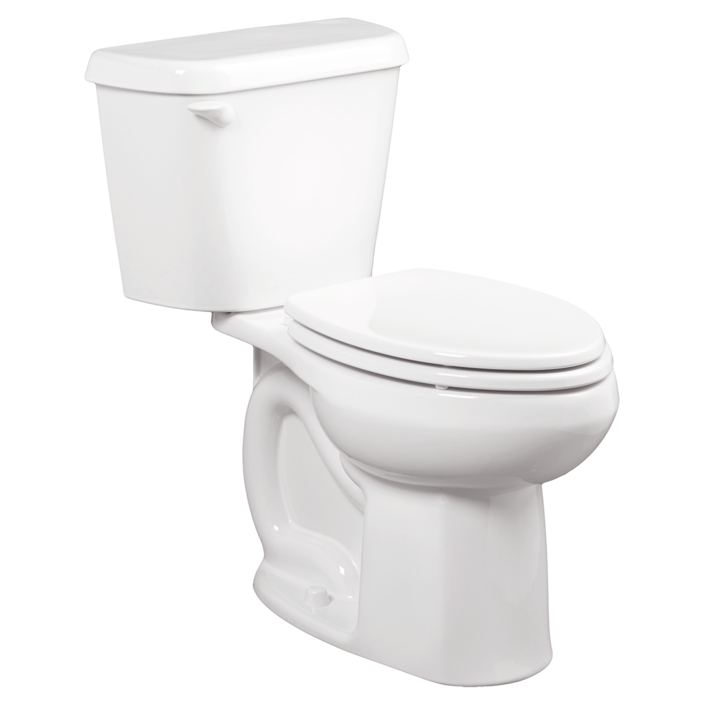 Toilette Colony, 2 pièces, 1,28 gpc/4,8 lpc, à cuvette allongée à hauteur de chaise et réservoir avec doublure, sans siège