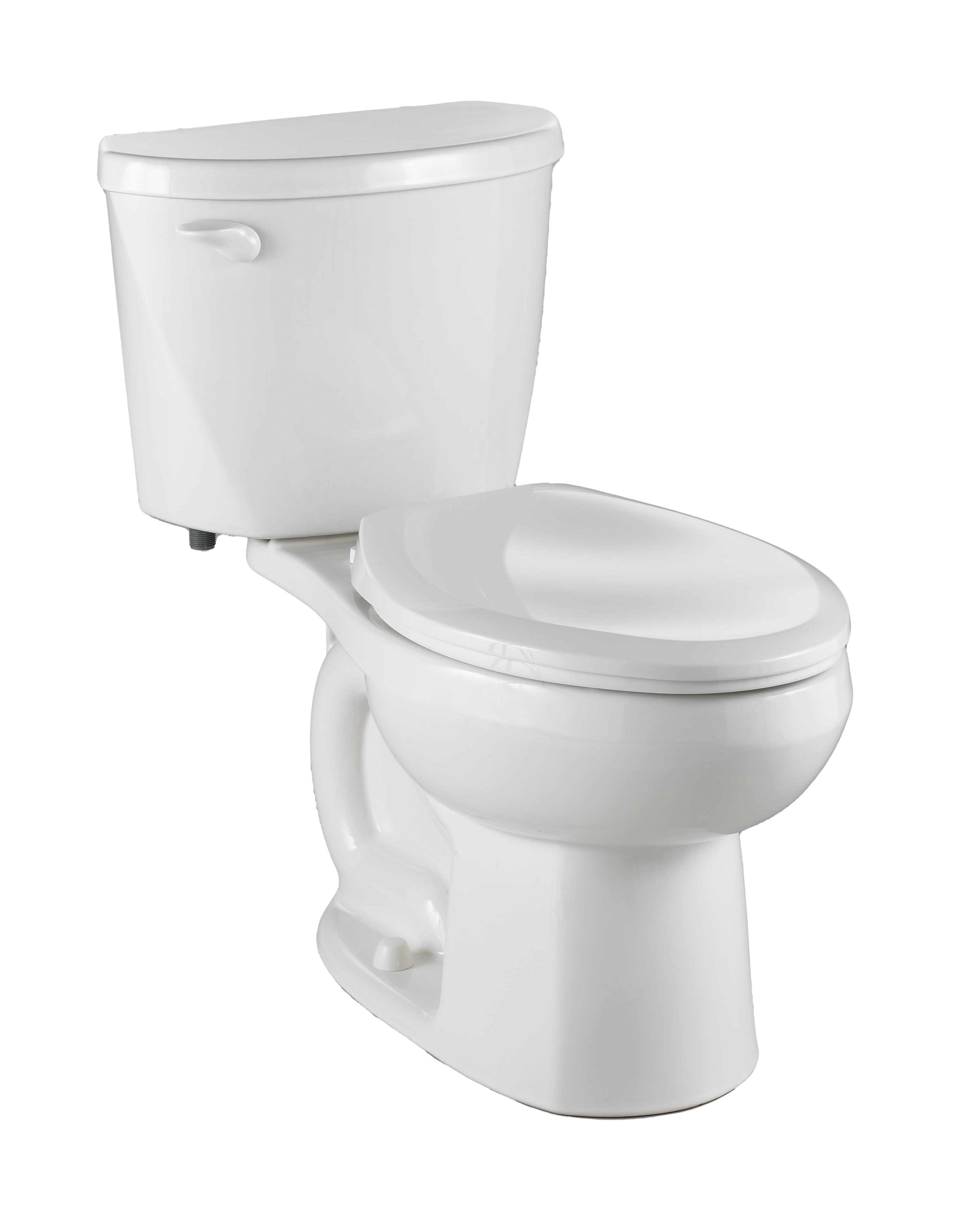 Toilette Evolution 2, 2 pièces, 1,28 gpc/4,8 lpc, à cuvette allongée à hauteur de chaise et réservoir avec doublure, sans siège