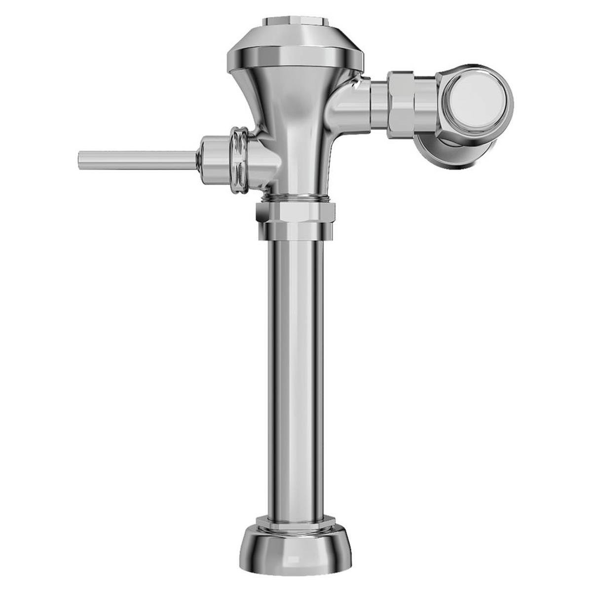 UltimaMC - Robinets de chasse d’eau exposés à membrane pour toilette, manuels, 1,28 gpc/4,8 Lpc, robinetterie de 27 po (686 mm)