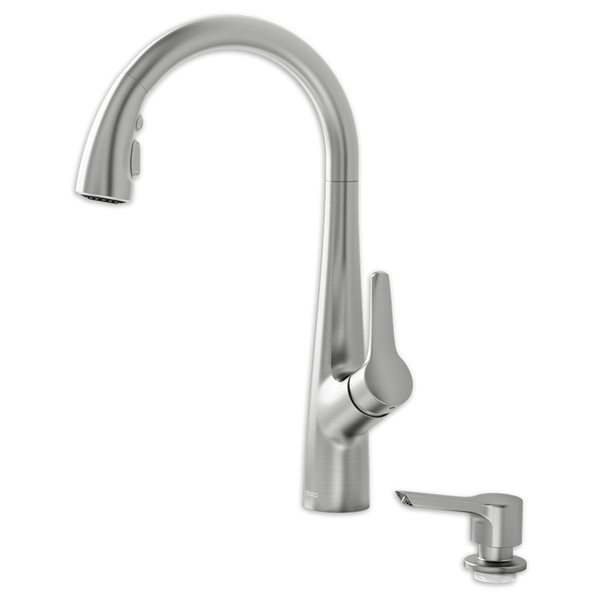 Kerris Single-Handle Pull-Down Triple Spray Kitchen Faucet 1.8 GPM with Pause Feature