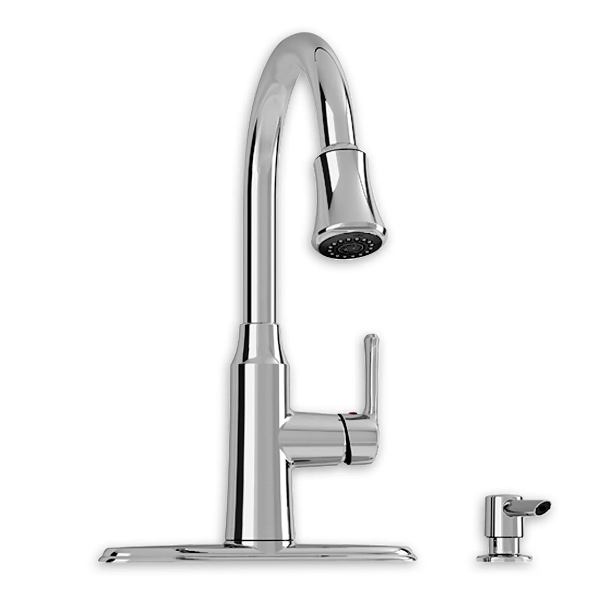Soltura 1 Handle Pull Down High Arc Kitchen Faucet with Soap
