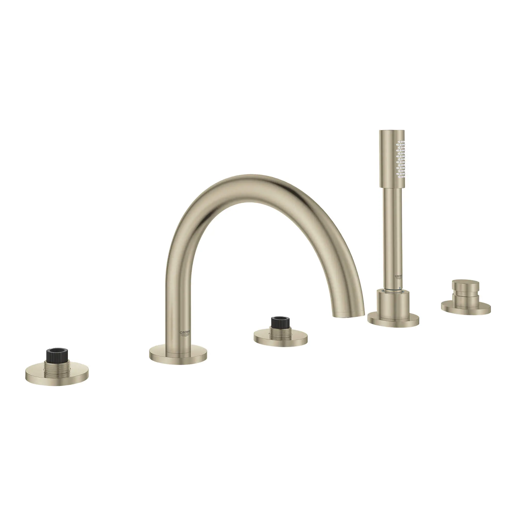 5-Hole 2-Handle Deck Mount Roman Tub Faucet with 6.6 L/min (1.75 gpm) Hand Shower