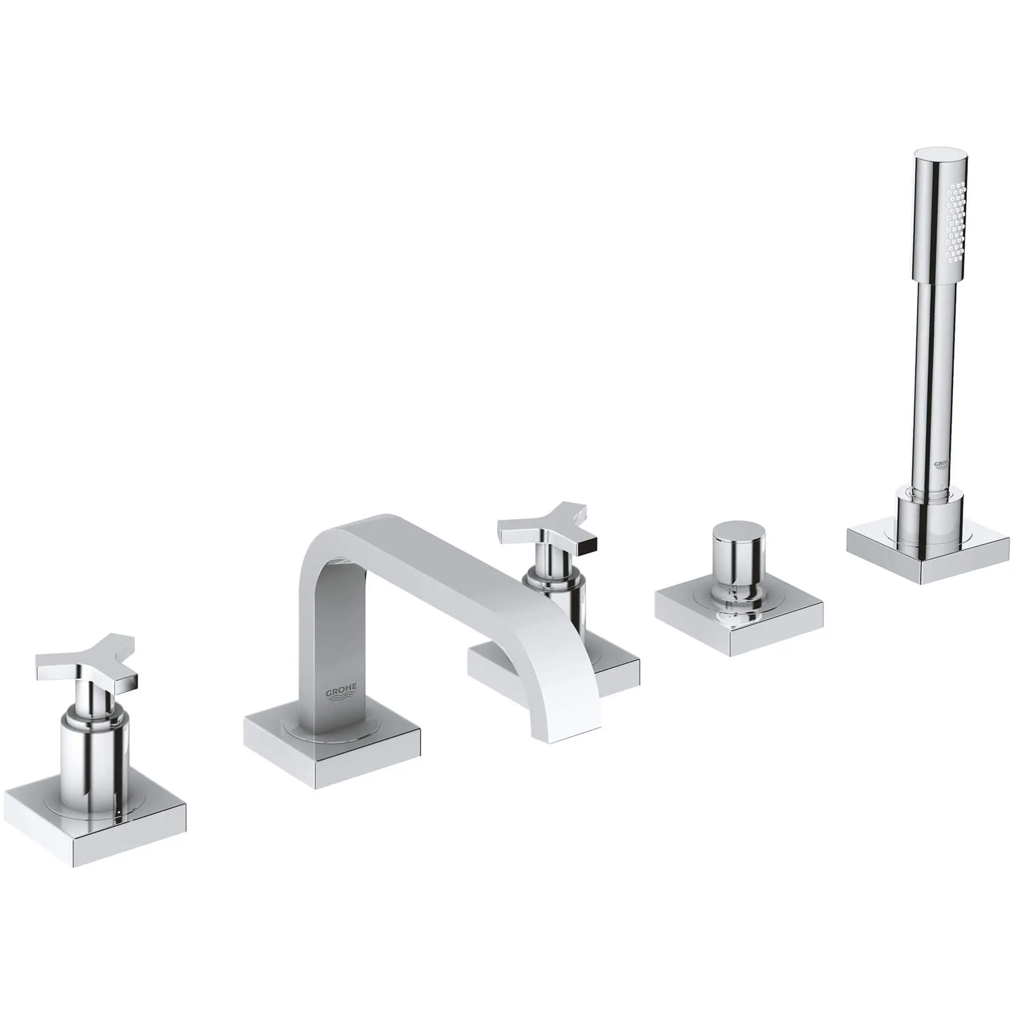 Roman Tub Filler with 9.5 L/min (2.5 gpm) Personal Hand Shower