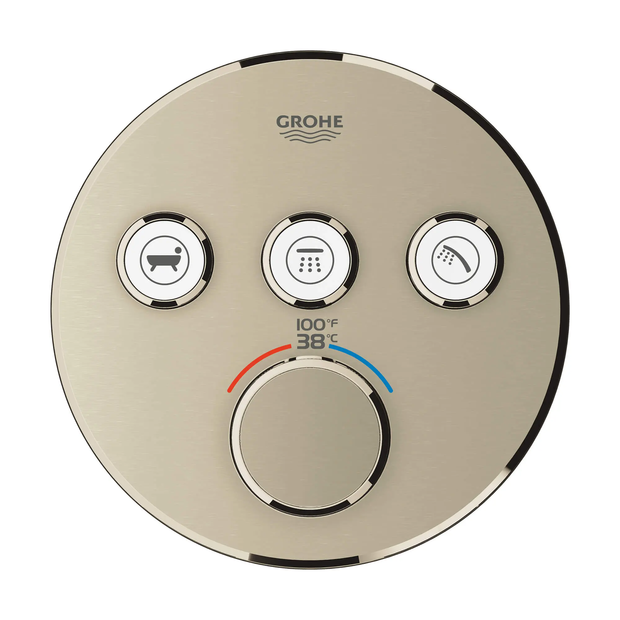 GrohTherm SmartControl Garniture de valve thermostatique à fonction triple avec module de commande