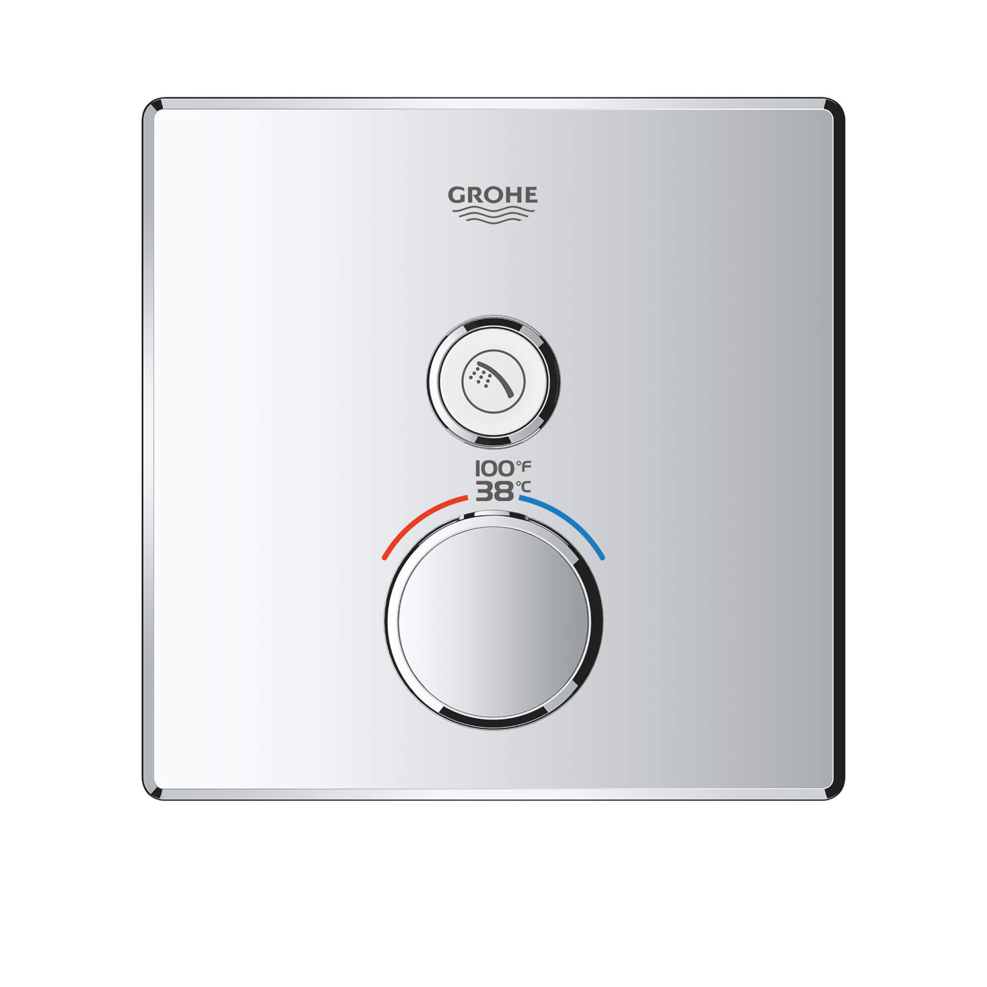 GrohTherm MC SmartControl Garniture de valve thermostatique à fonction double avec module de commande