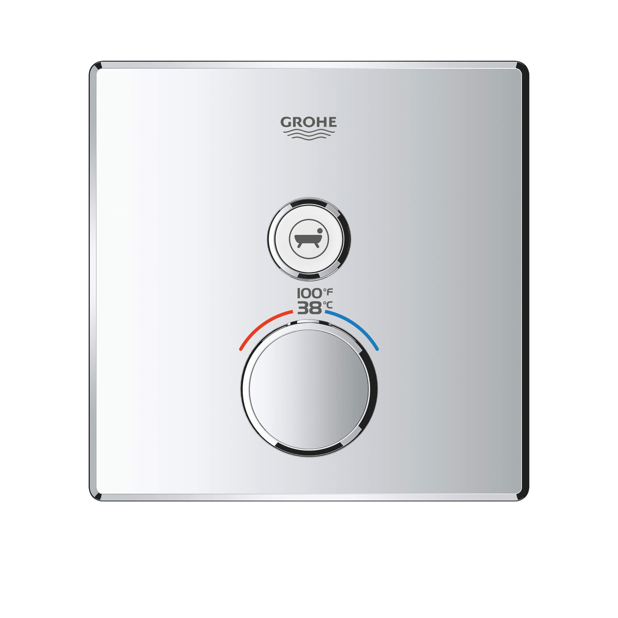 GrohTherm MC SmartControl Garniture de valve thermostatique à fonction double avec module de commande