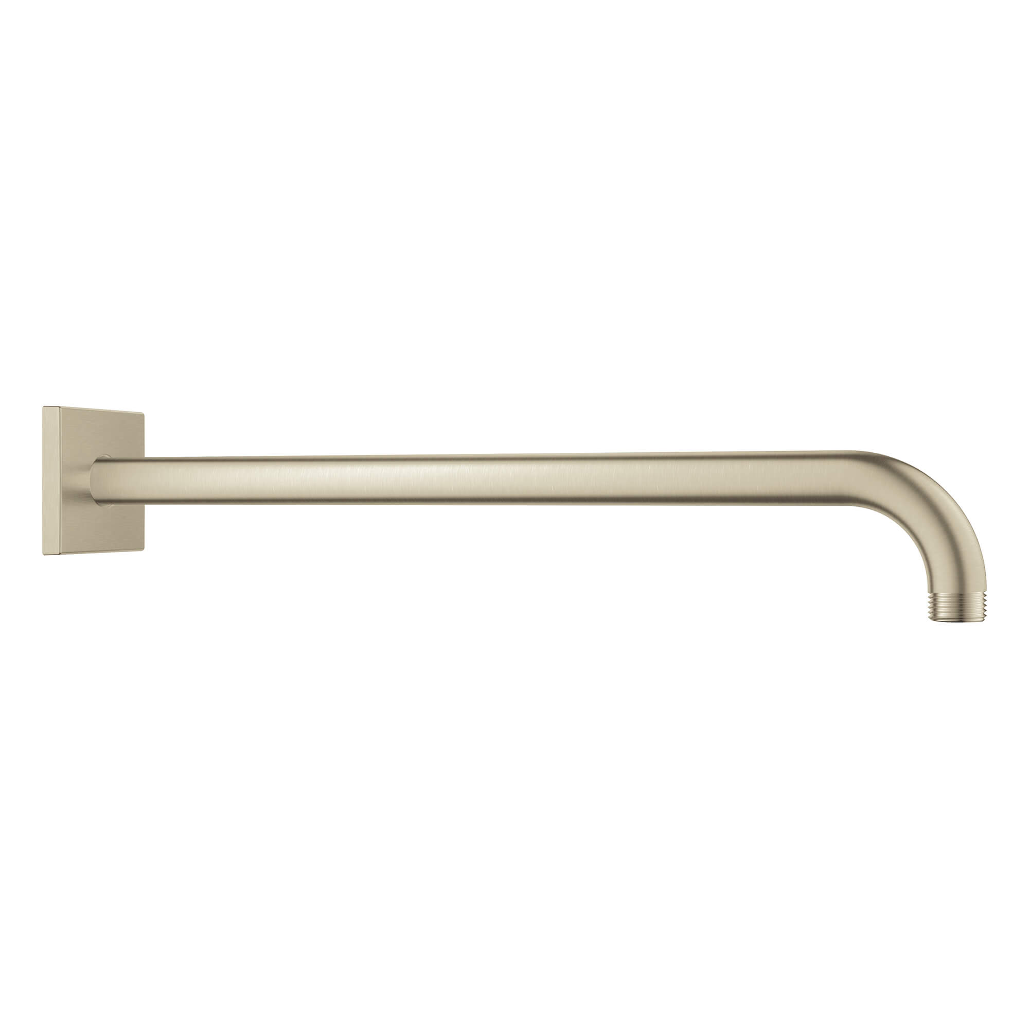Mirabelle MIRRSA180 18 Shower Arm and Wall Flange - Brushed Nickel
