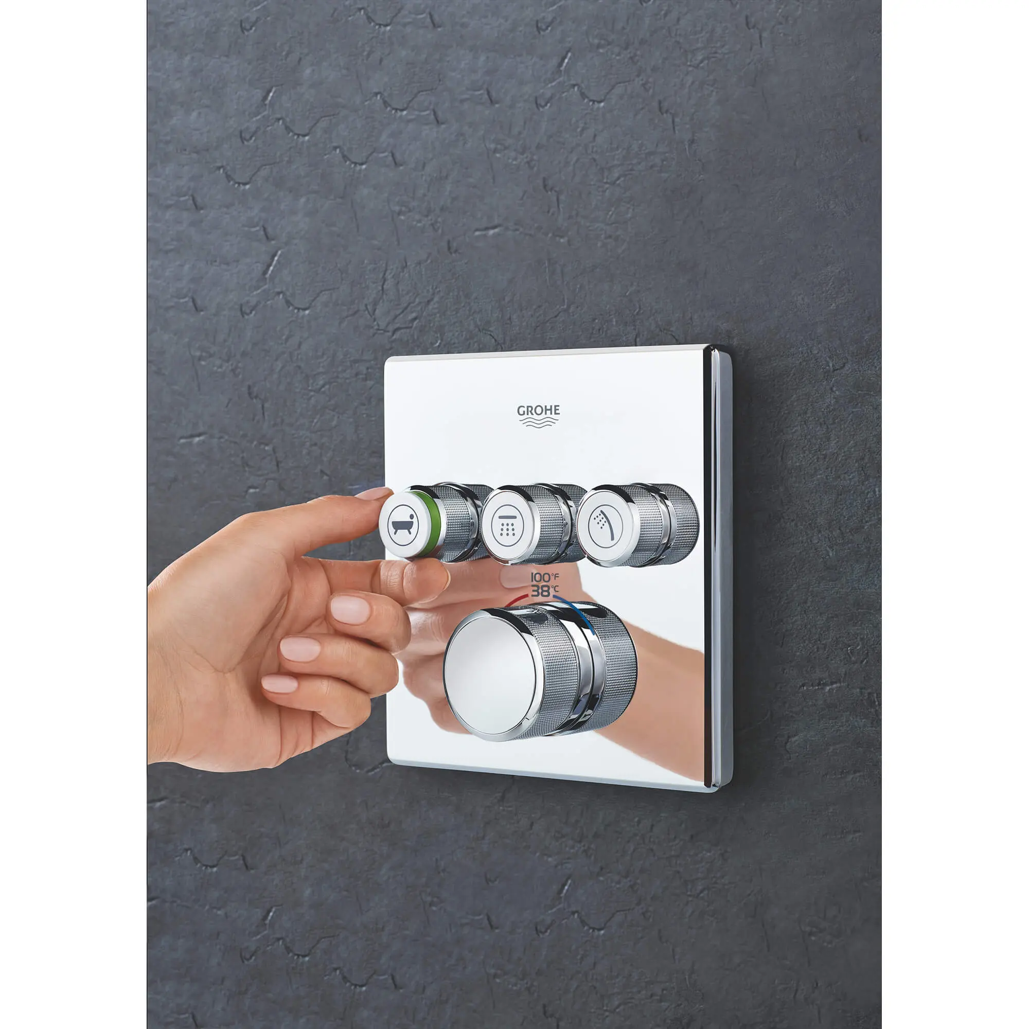 GrohTherm SmartControl Garniture de valve thermostatique à fonction triple