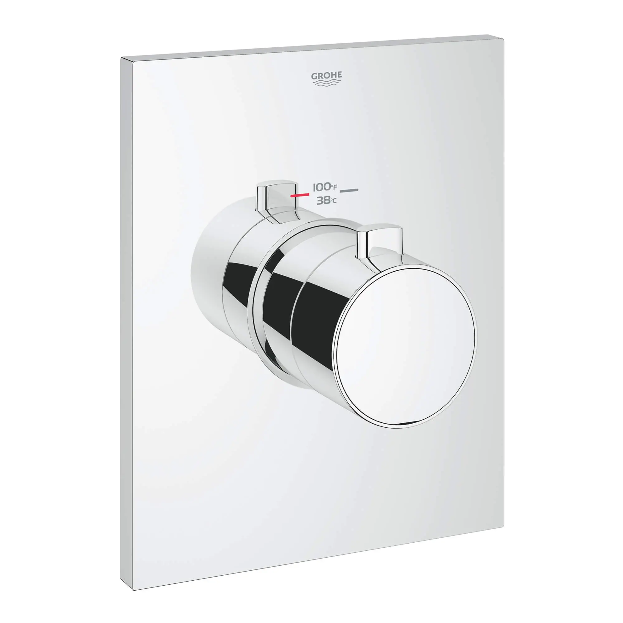 GrohFlex GroTherm F Garniture de valve thermostatique pour douche personnalisée avec module de contrôle