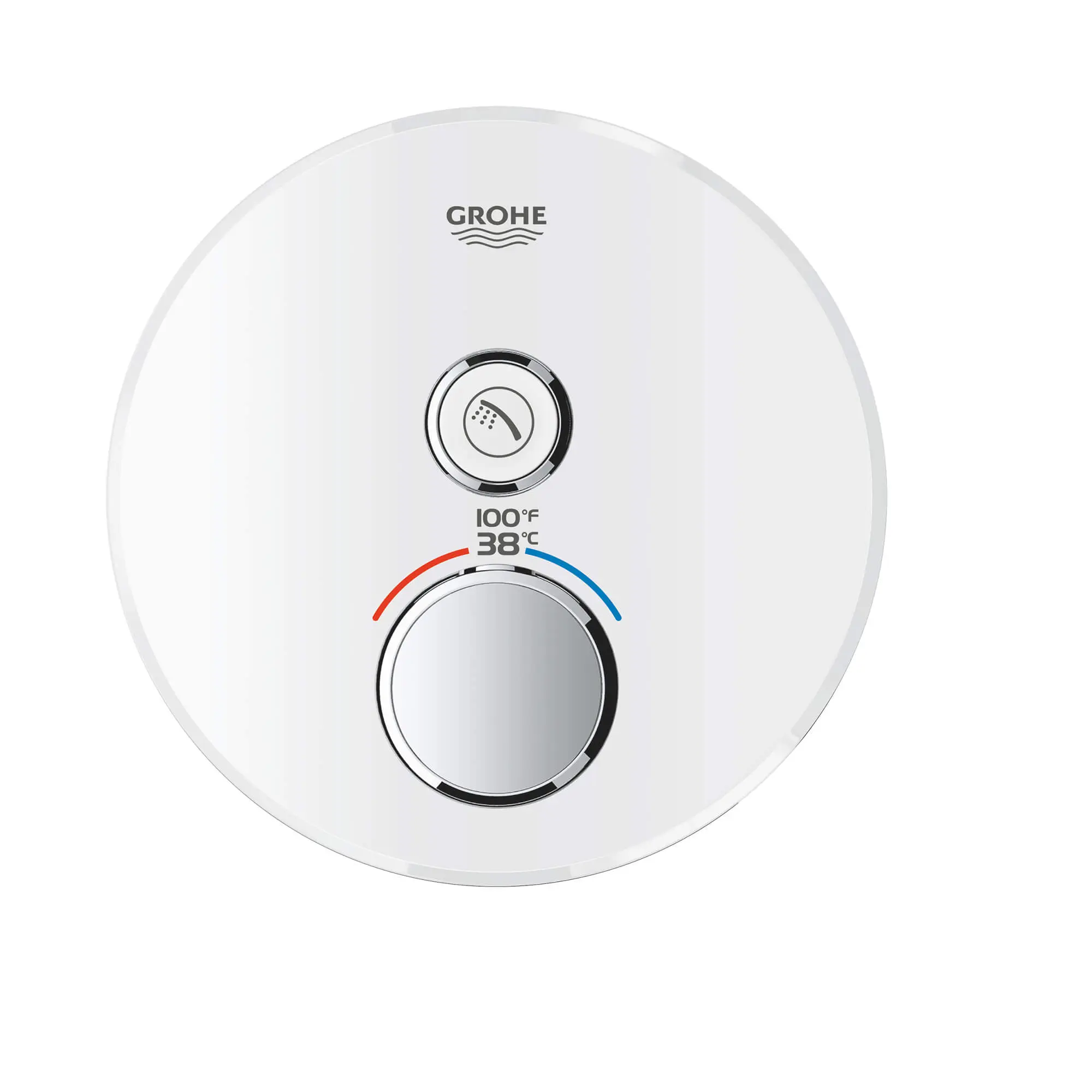 GrohTherm SmartControl Garniture de valve thermostatique à fonction simple avec module de commande