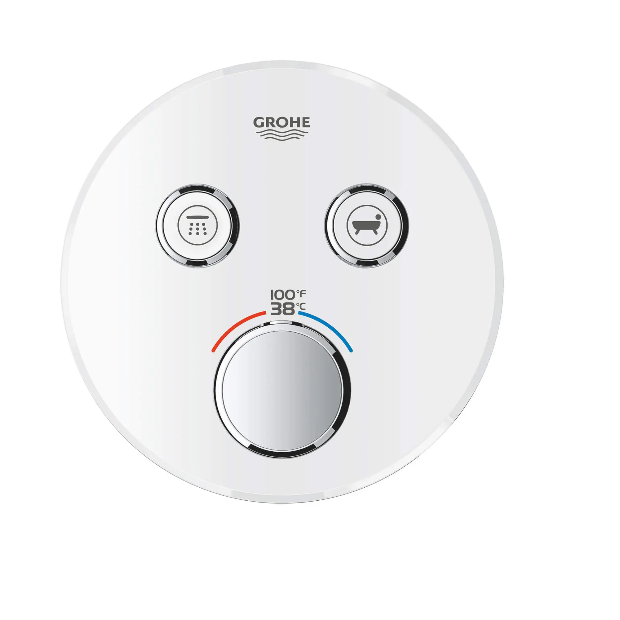 GrohTherm SmartControl Garniture de valve thermostatique à fonction double avec module de commande