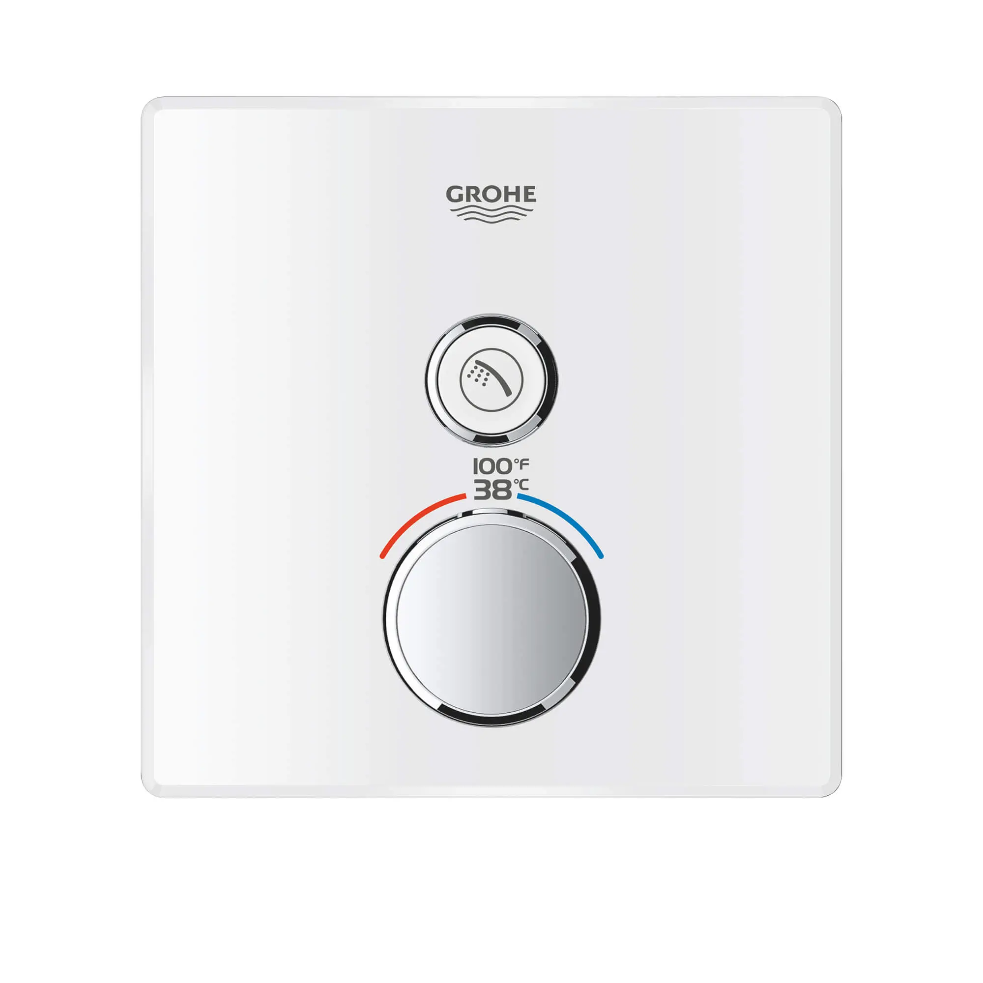 GrohTherm SmartControl Garniture de valve thermostatique à fonction simple avec module de commande